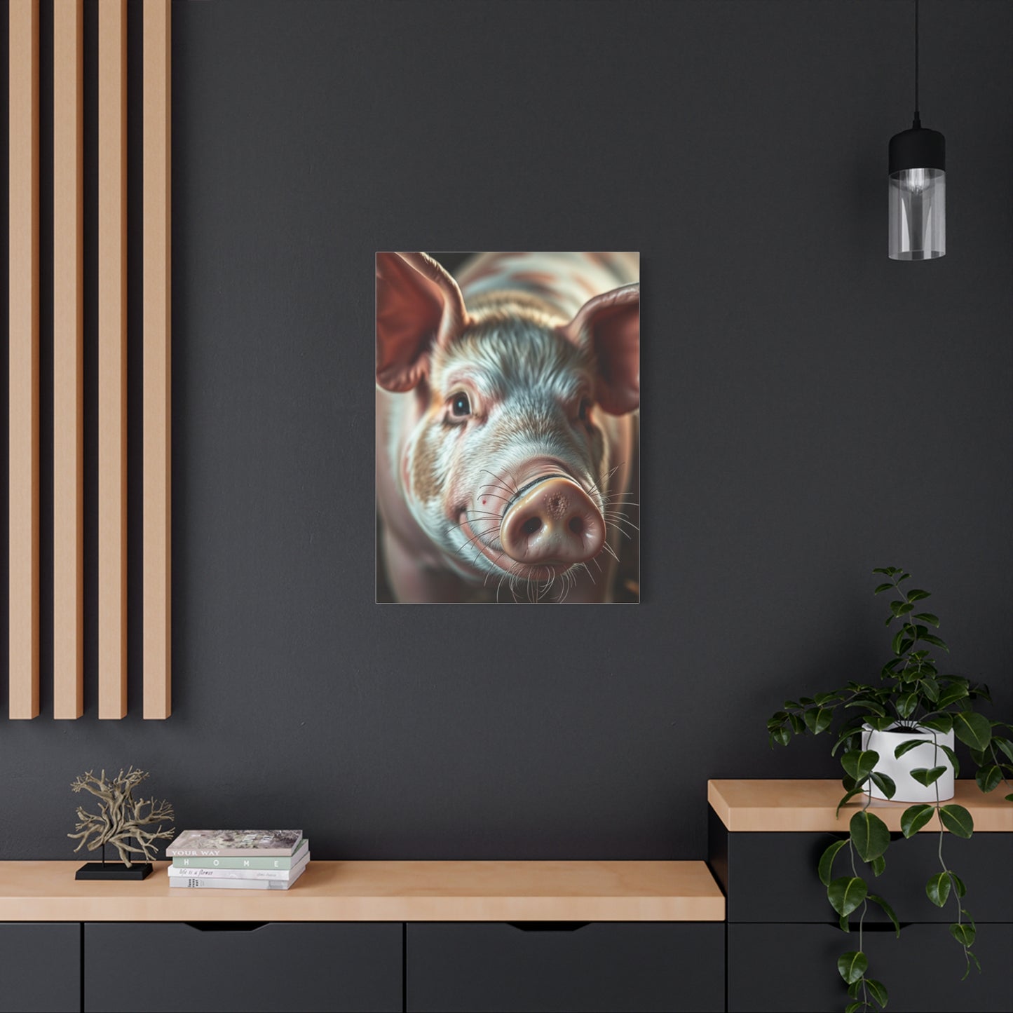Pig Art Canvas Art 3 Wall Art & Canvas Print