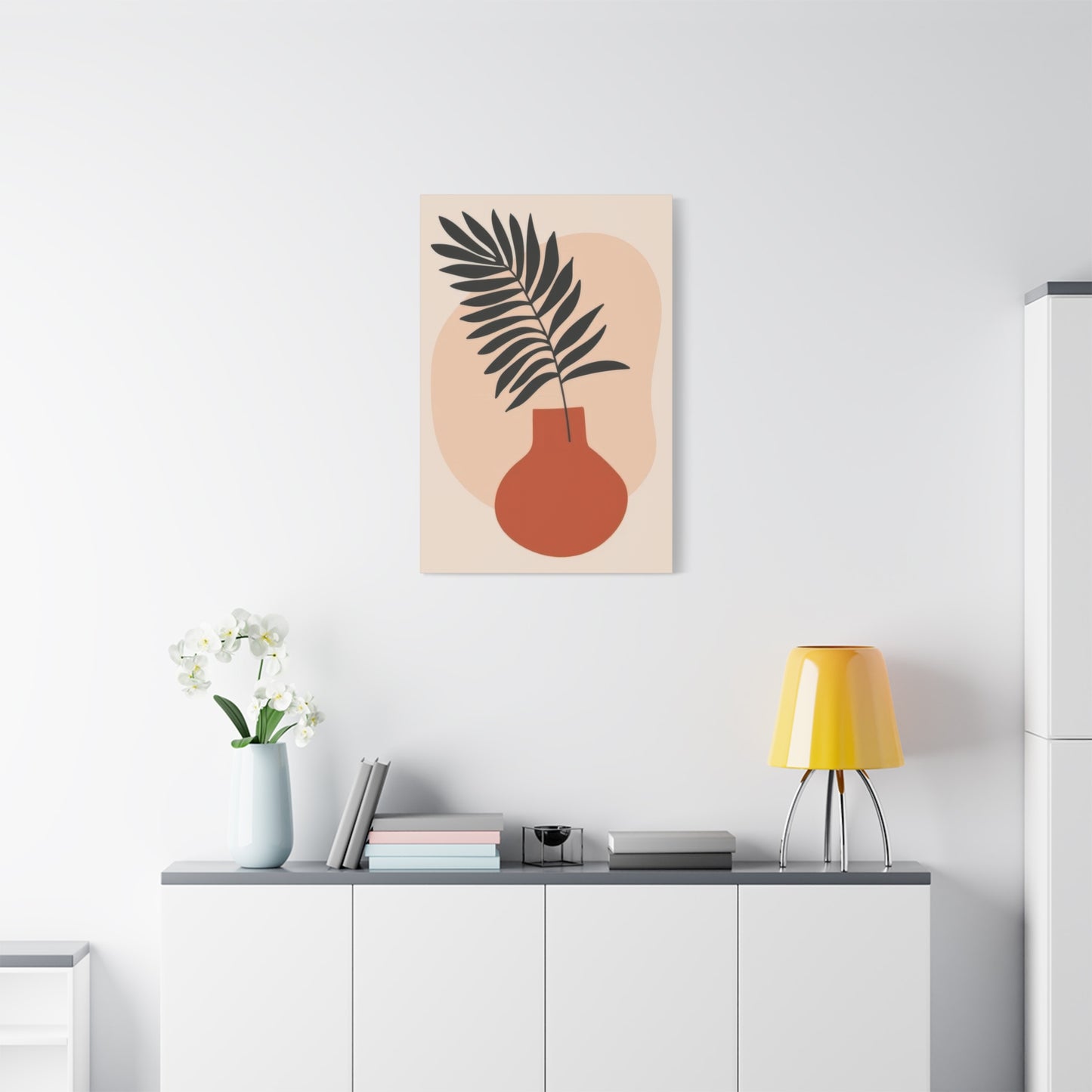 Orange Vase Abstract Earth Tones Wall Art & Canvas Prints