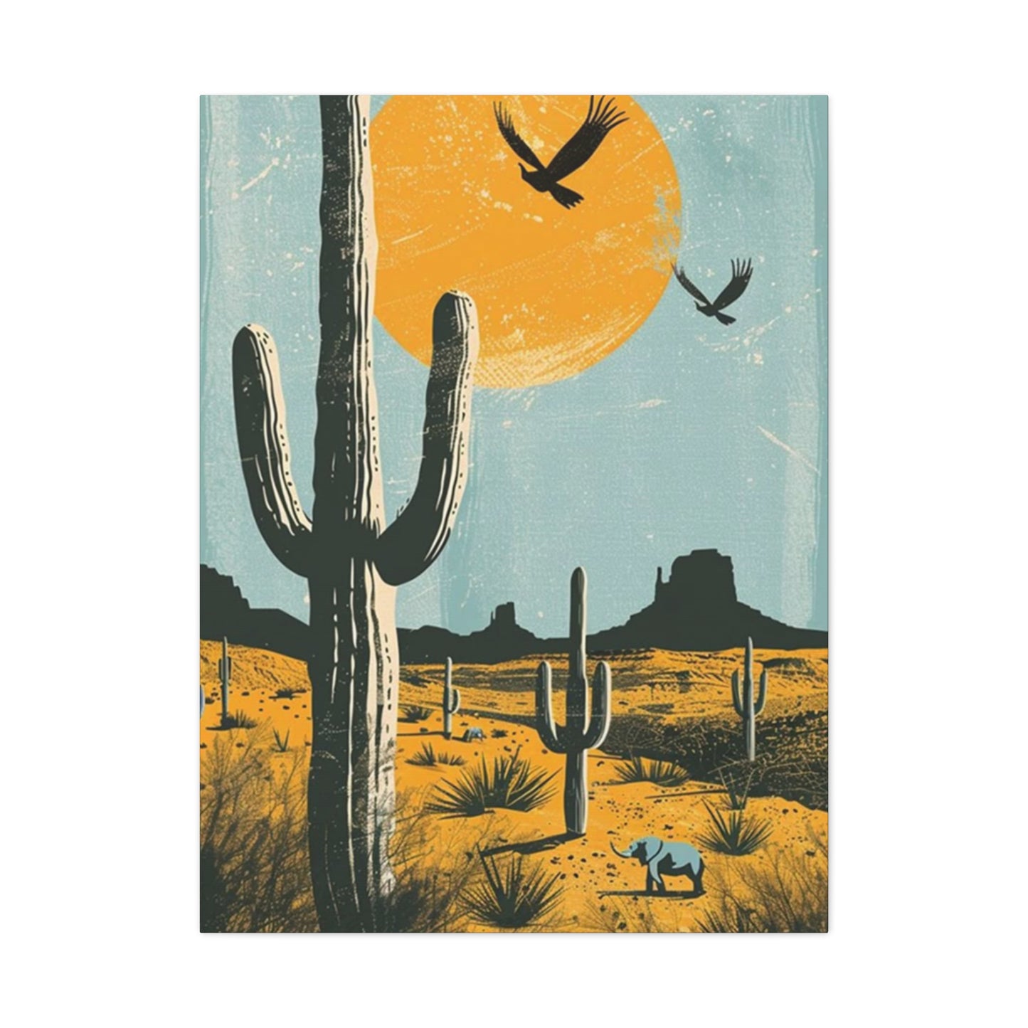 Huge Cactus In Arizona Wall Art & Canvas Prints