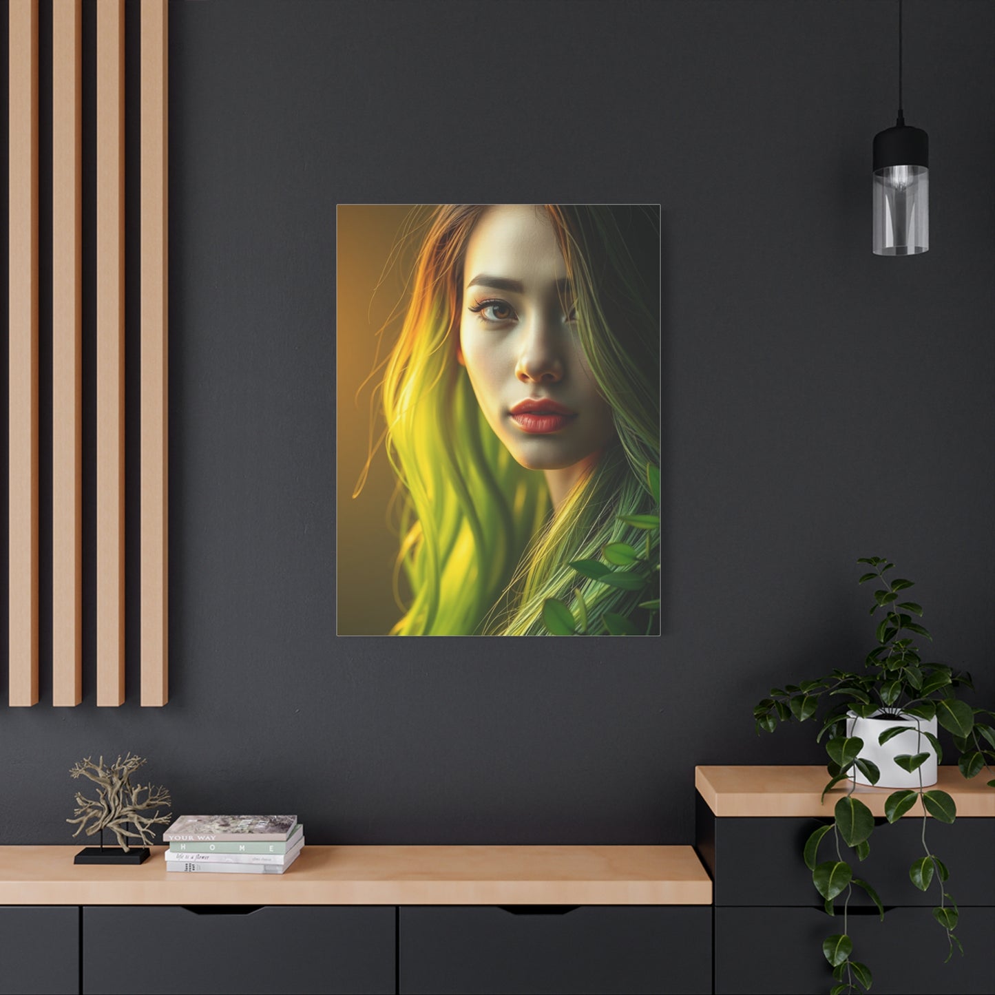 Olive Harmony Canvas Wall Art & Canvas Print
