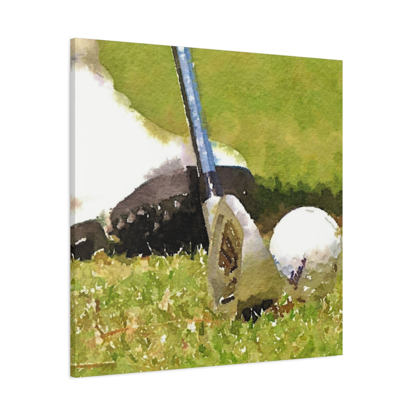Golf Club Ball Closeup Wall Art & Canvas Prints