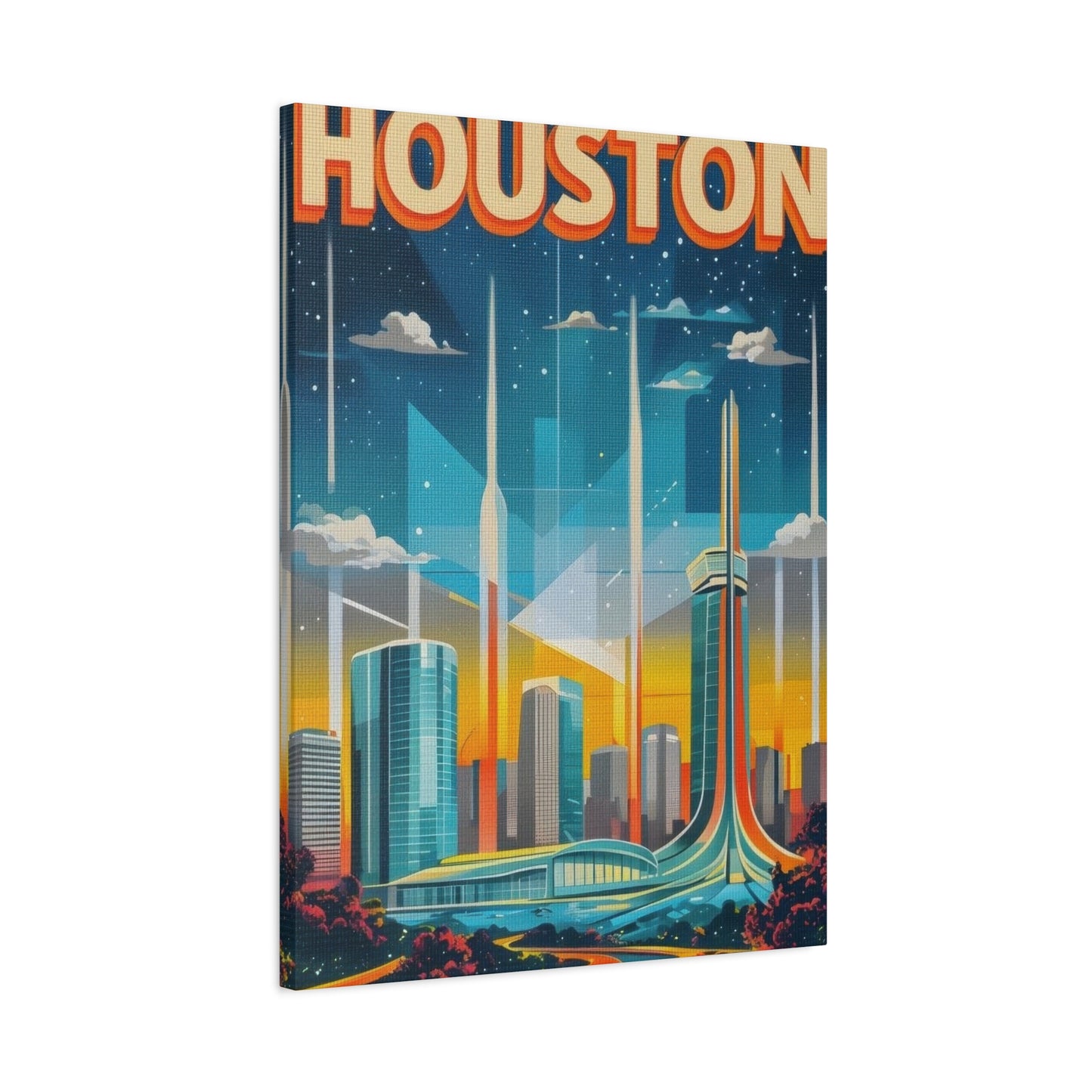 Houston Skyline Dynamic Wall Art & Canvas Prints