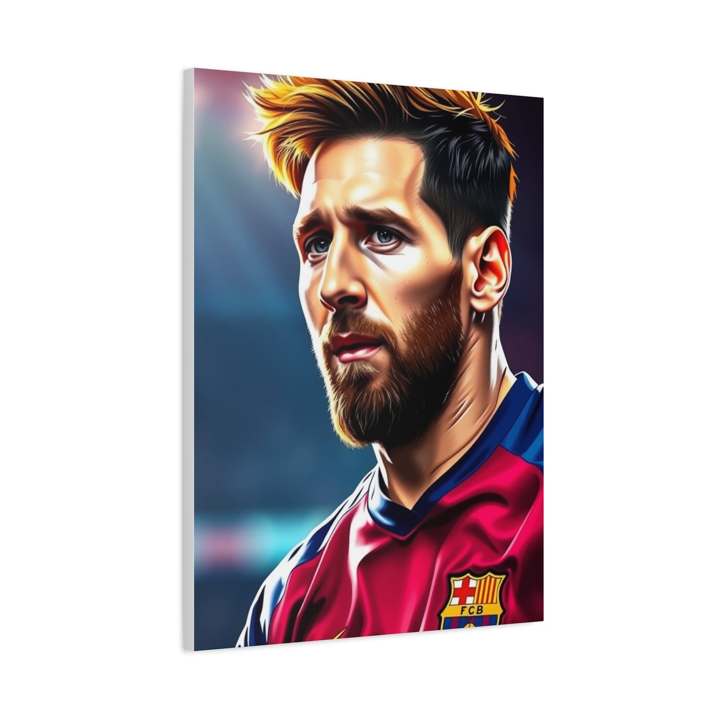 Lionel Messi Illustration Art Premium Canvas 18 Wall Art & Canvas Print