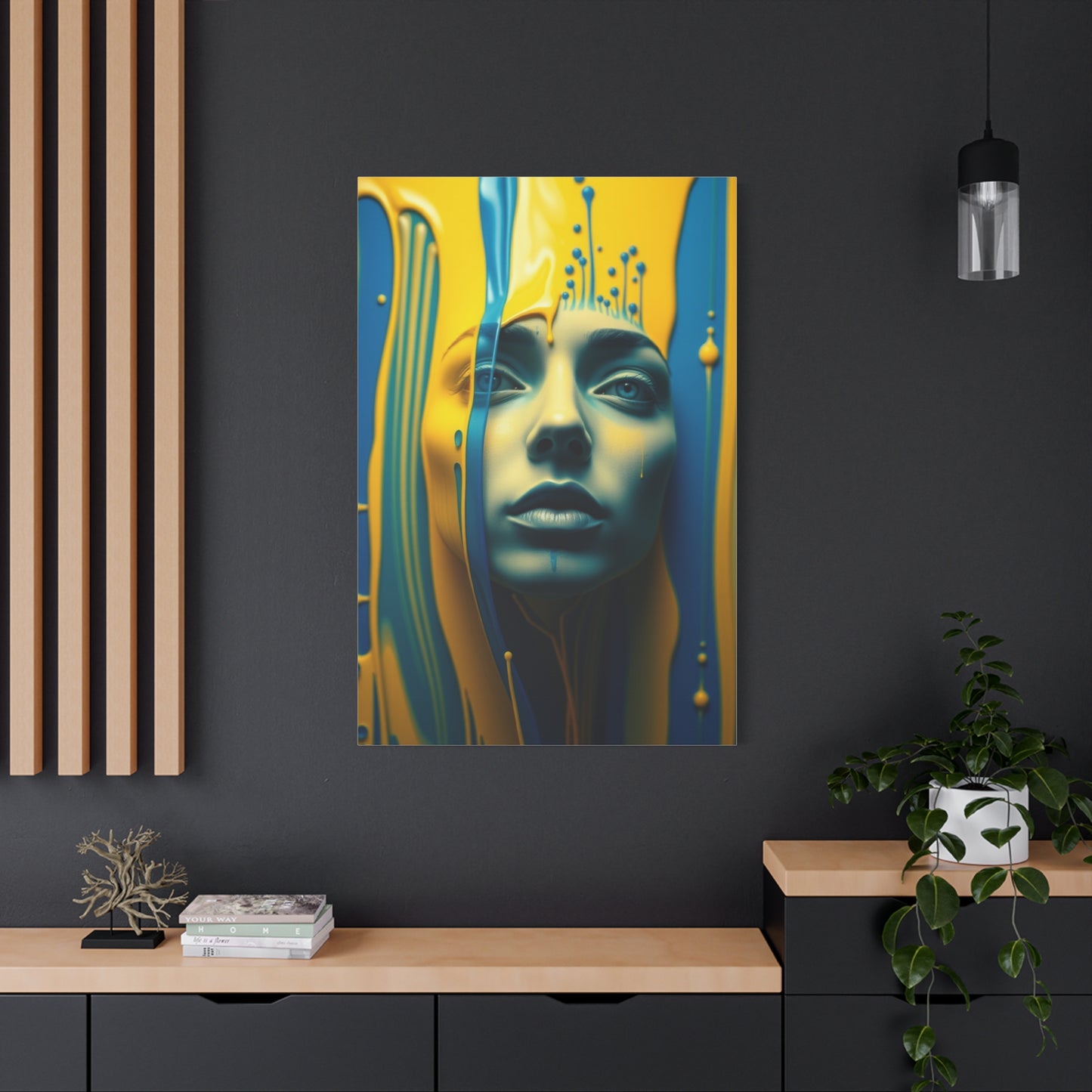 Collection Blue & Yellow Art Art Wall Art & Canvas Print