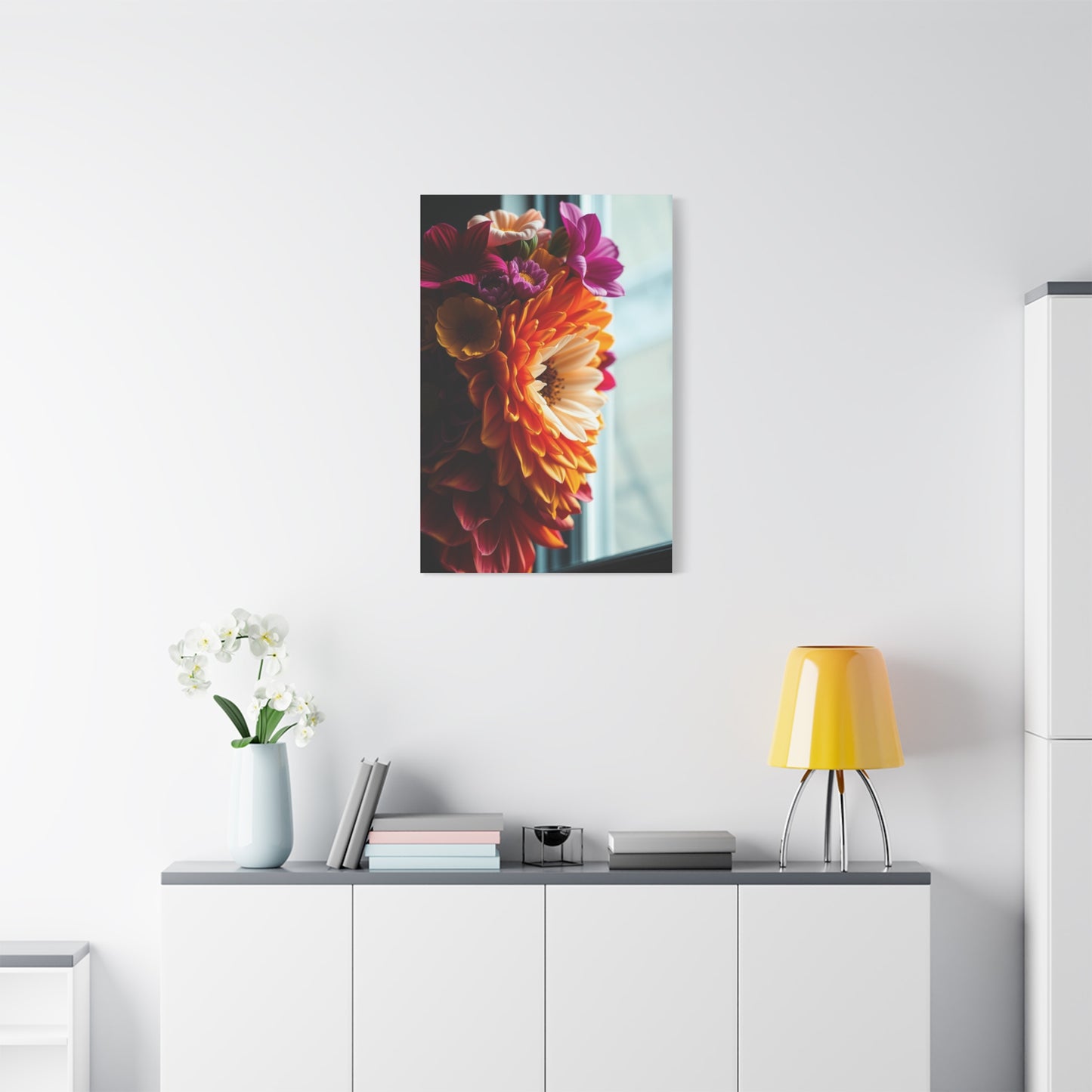 Petal Symphony Portrait Wall Art & Canvas Print