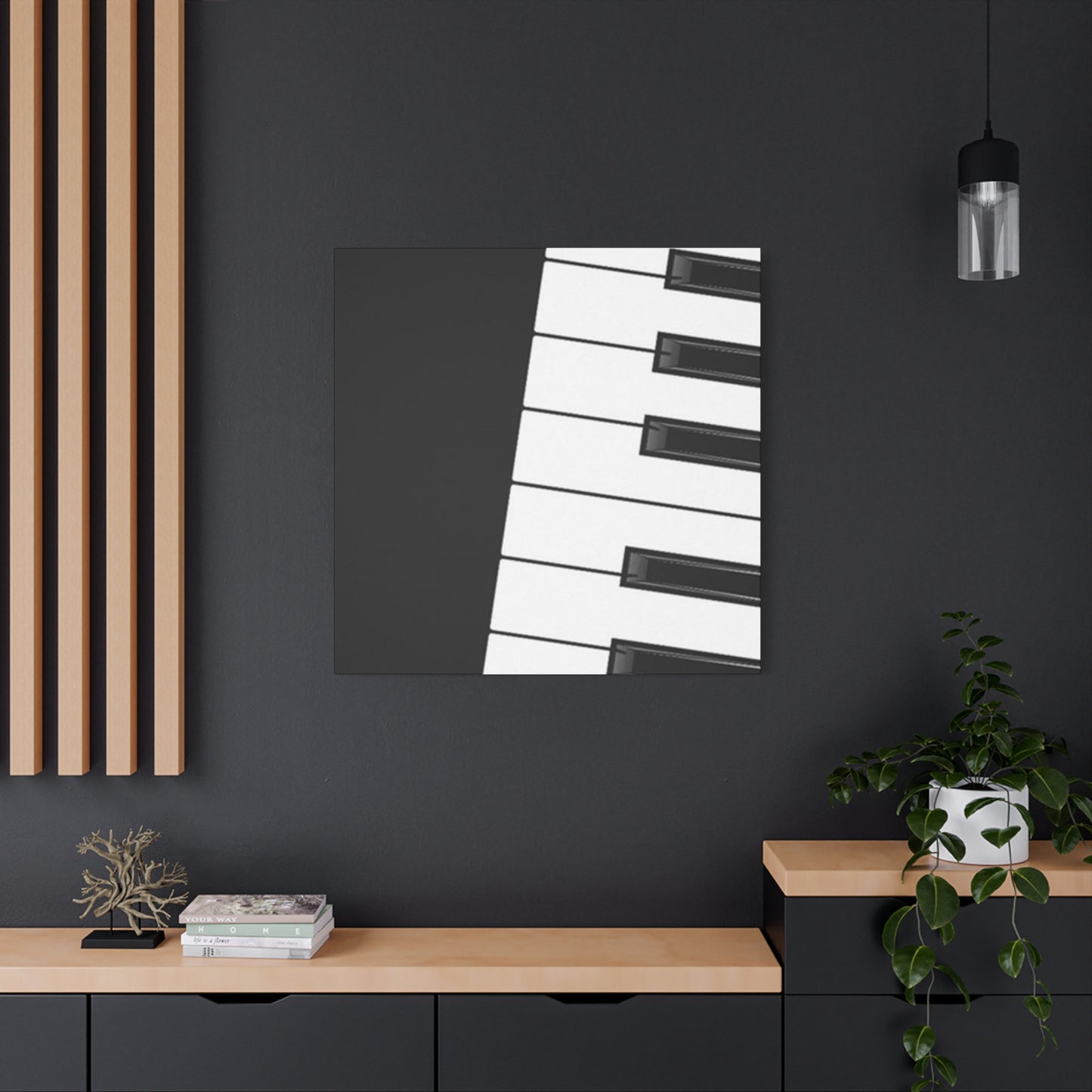 Black & White Piano keys Wall Art & Canvas Prints