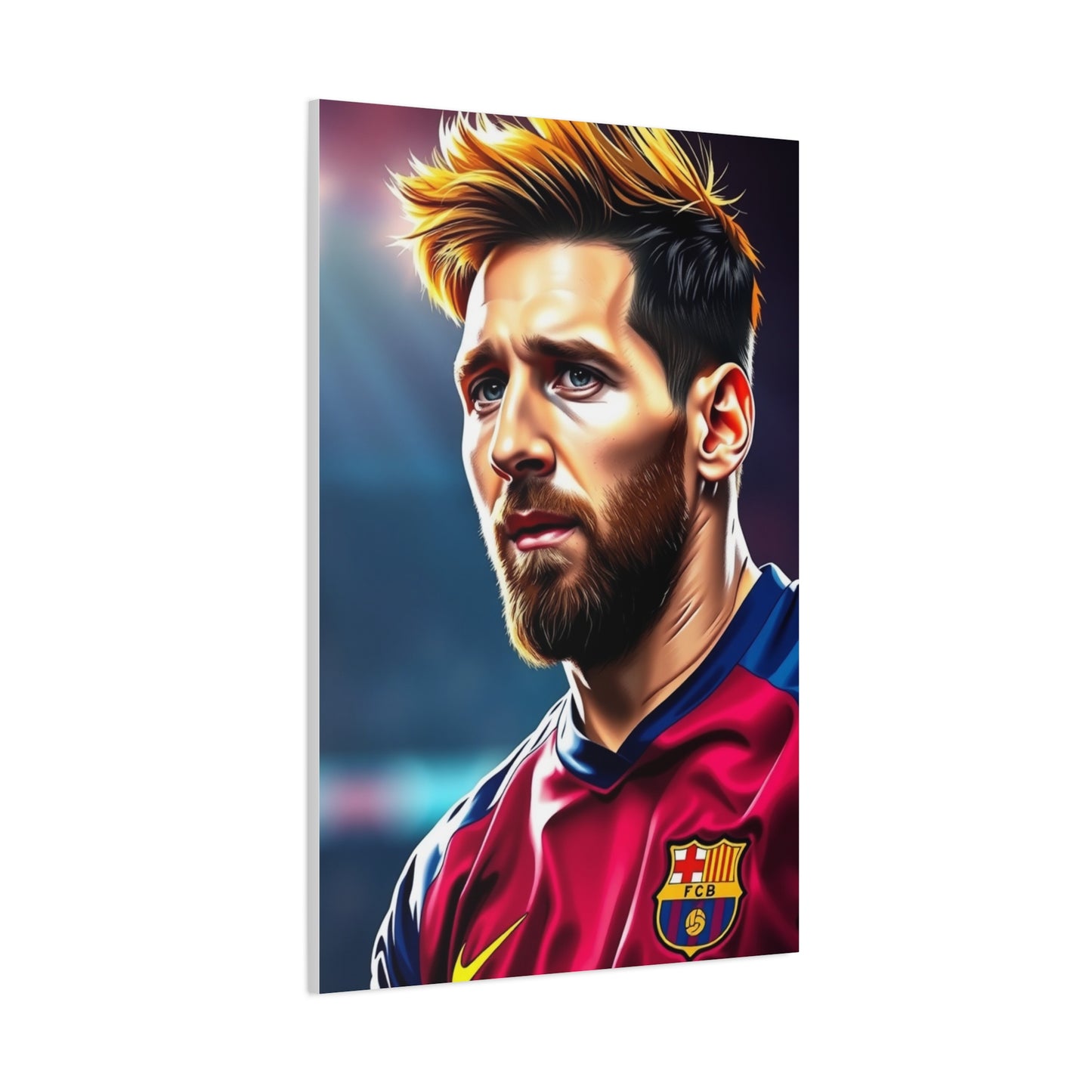 Lionel Messi Illustration Art Premium Canvas 18 Wall Art & Canvas Print
