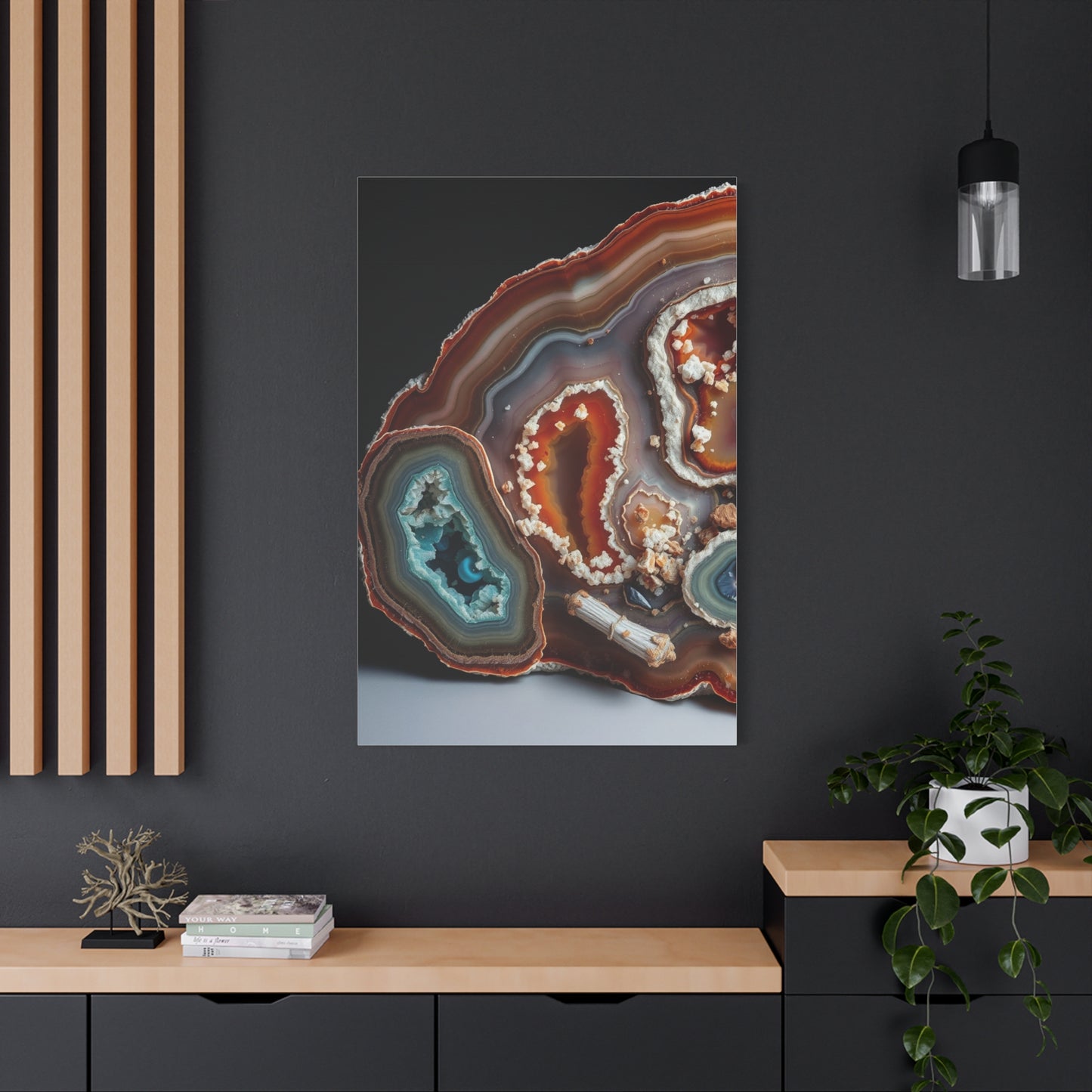 Agates, Geodes & Minerals Art Refined Canvas Wall Art & Canvas Print
