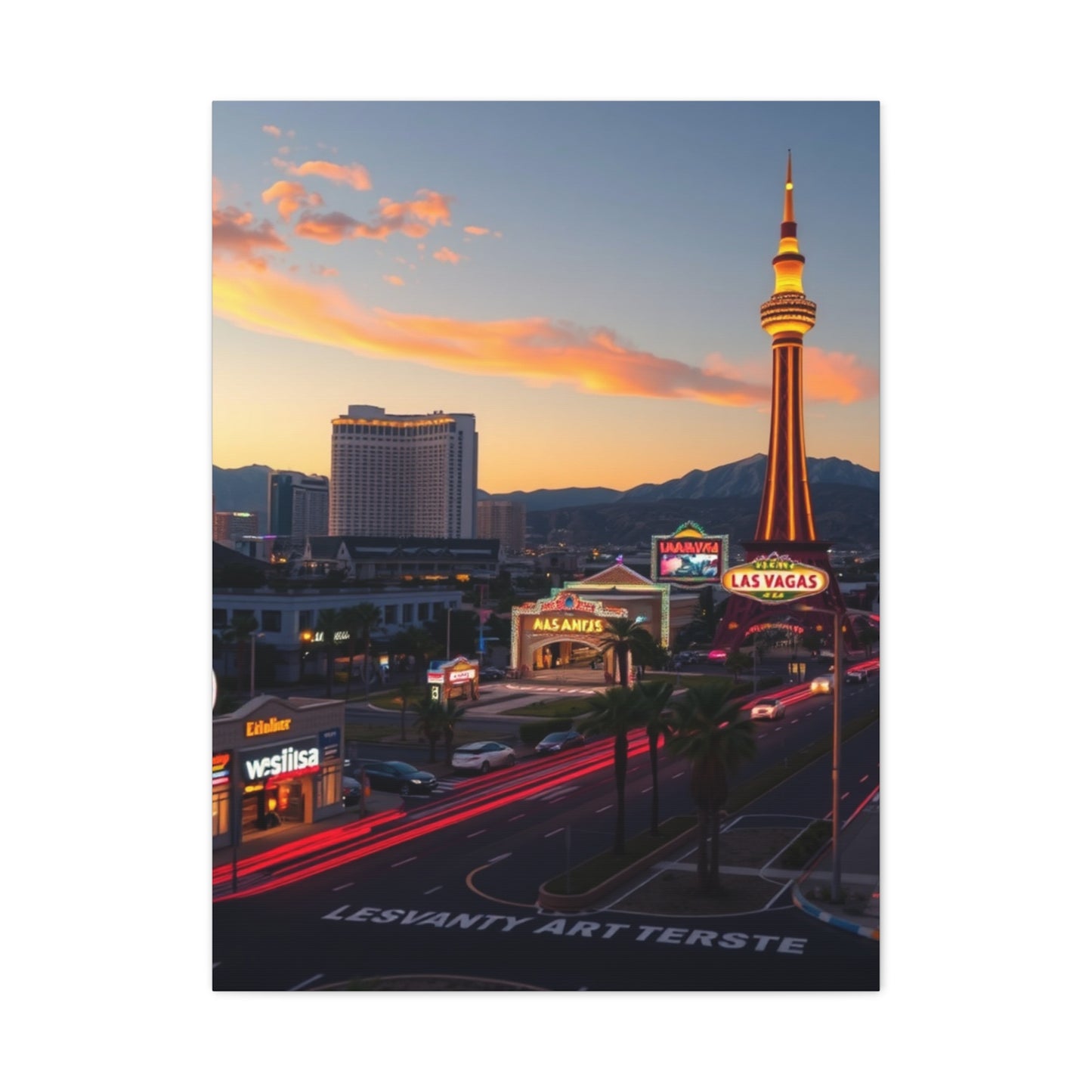 Las Vagas Art Canvas Art 4 Wall Art & Canvas Print