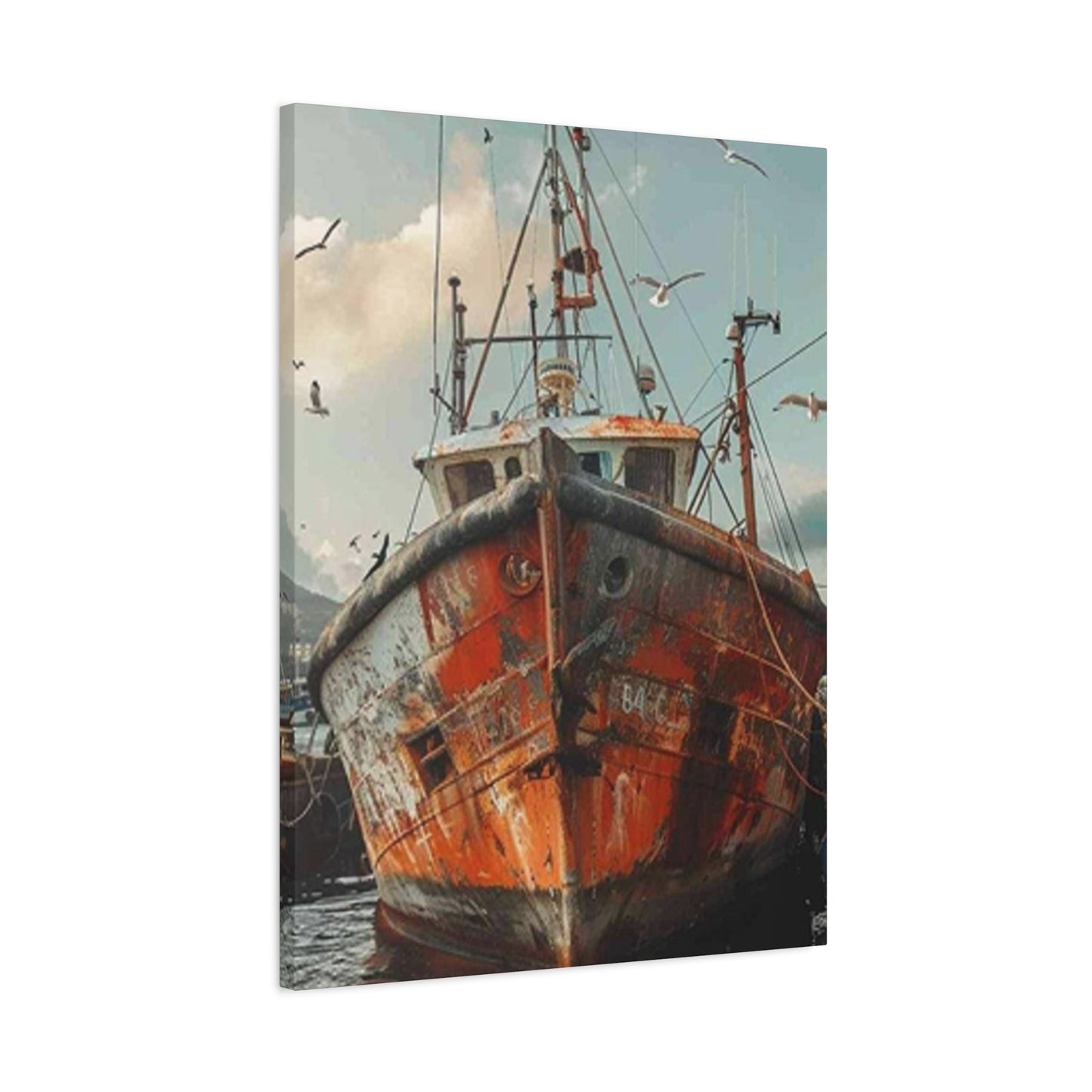 Abandoned Ship At Shore Wall Art & Canvas Prints