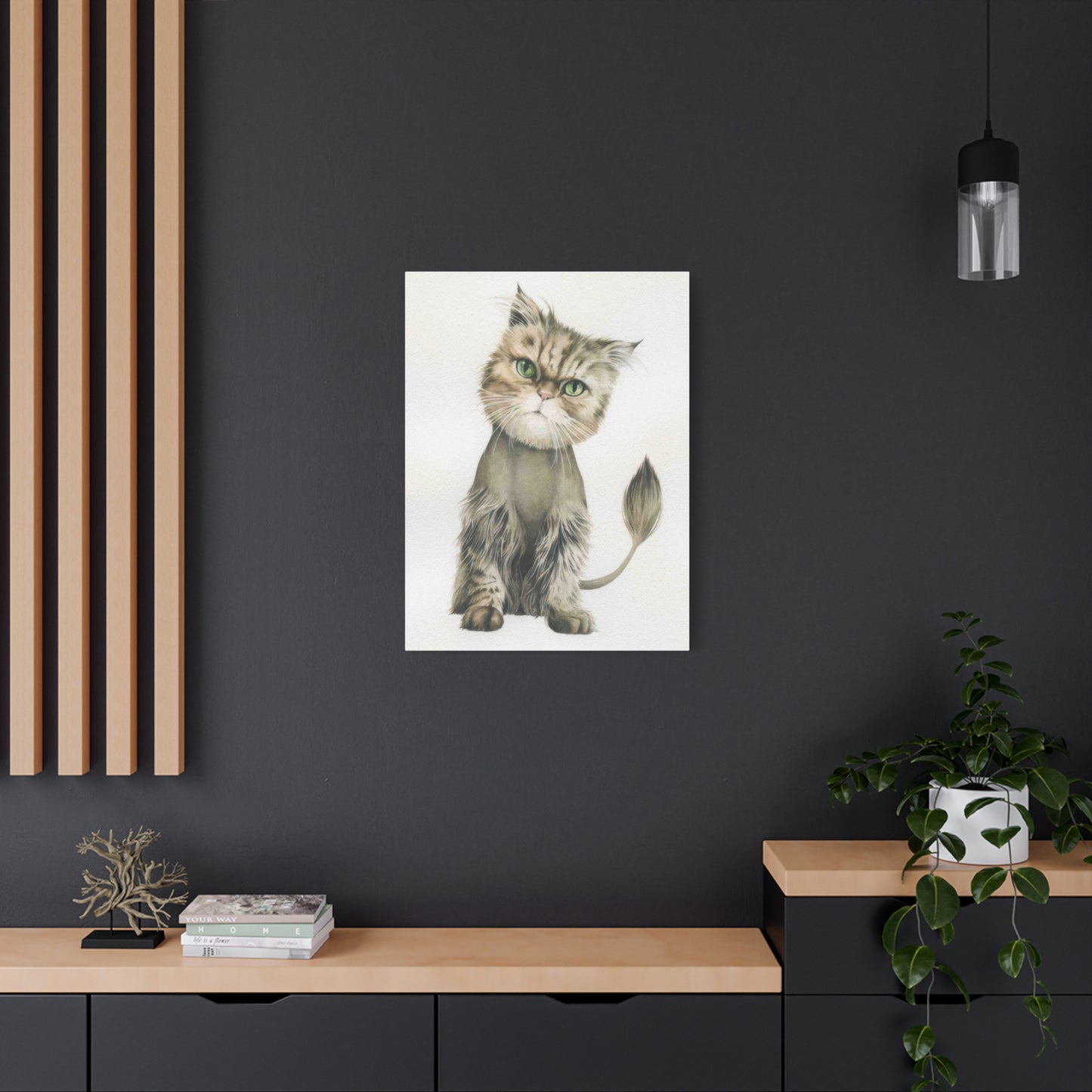 Grace Pop Cat Portrait Wall Art & Canvas Prints