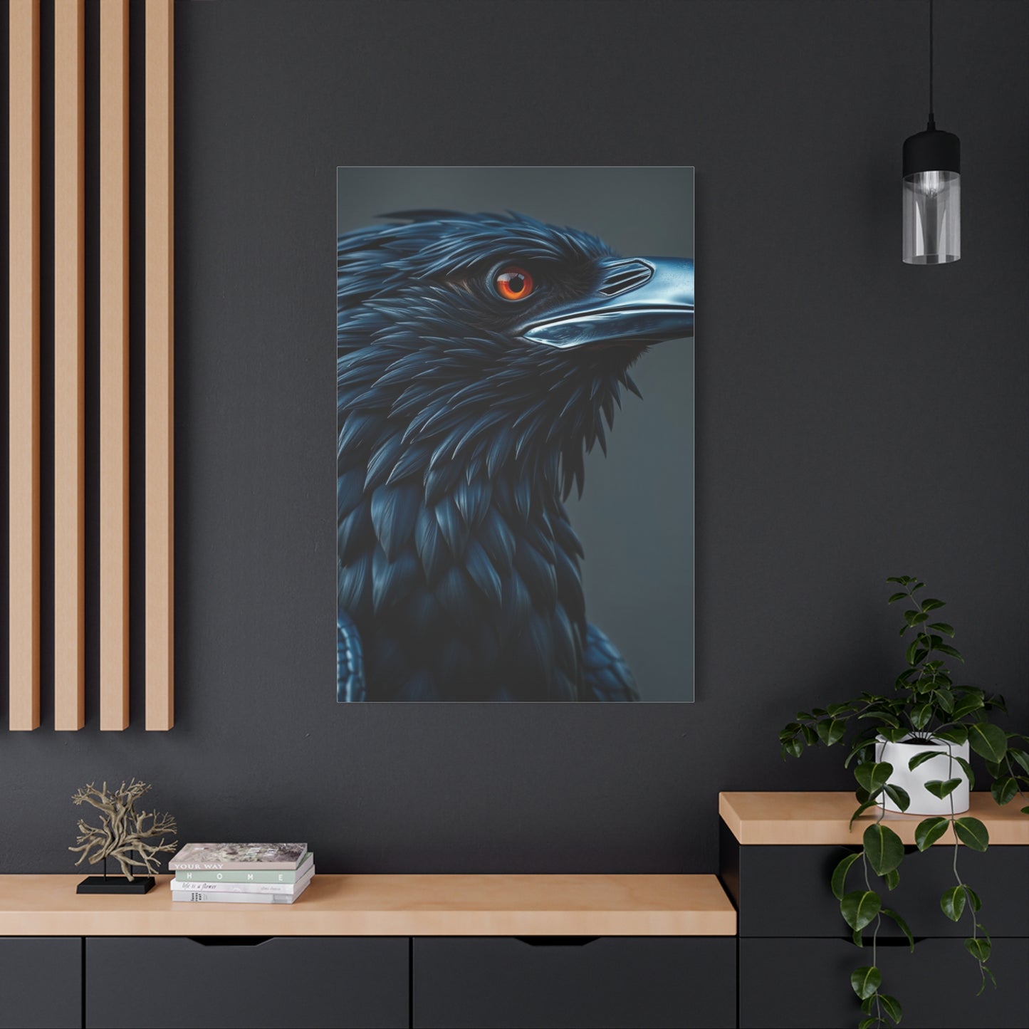 Raven Majesty Canvas wall art & canvas print