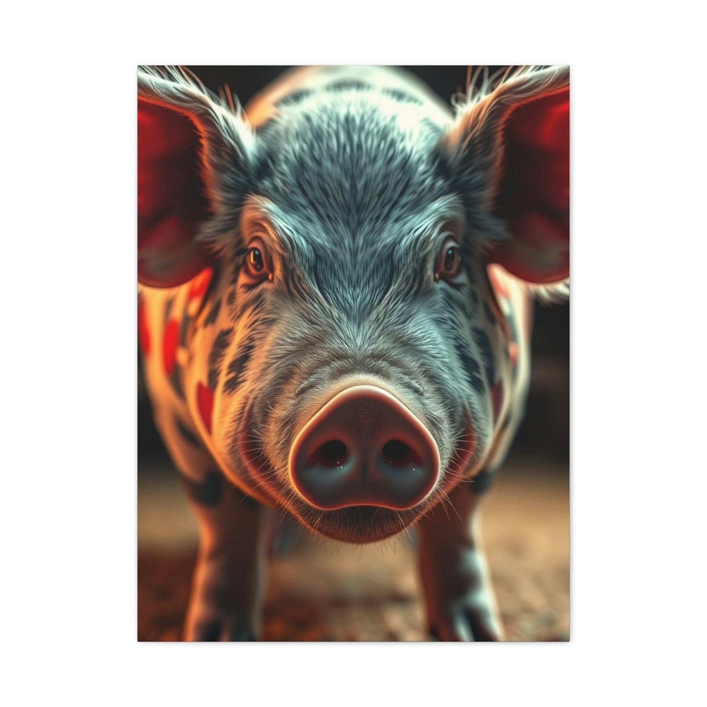 Pig Art Canvas Art 1 Wall Art & Canvas Print