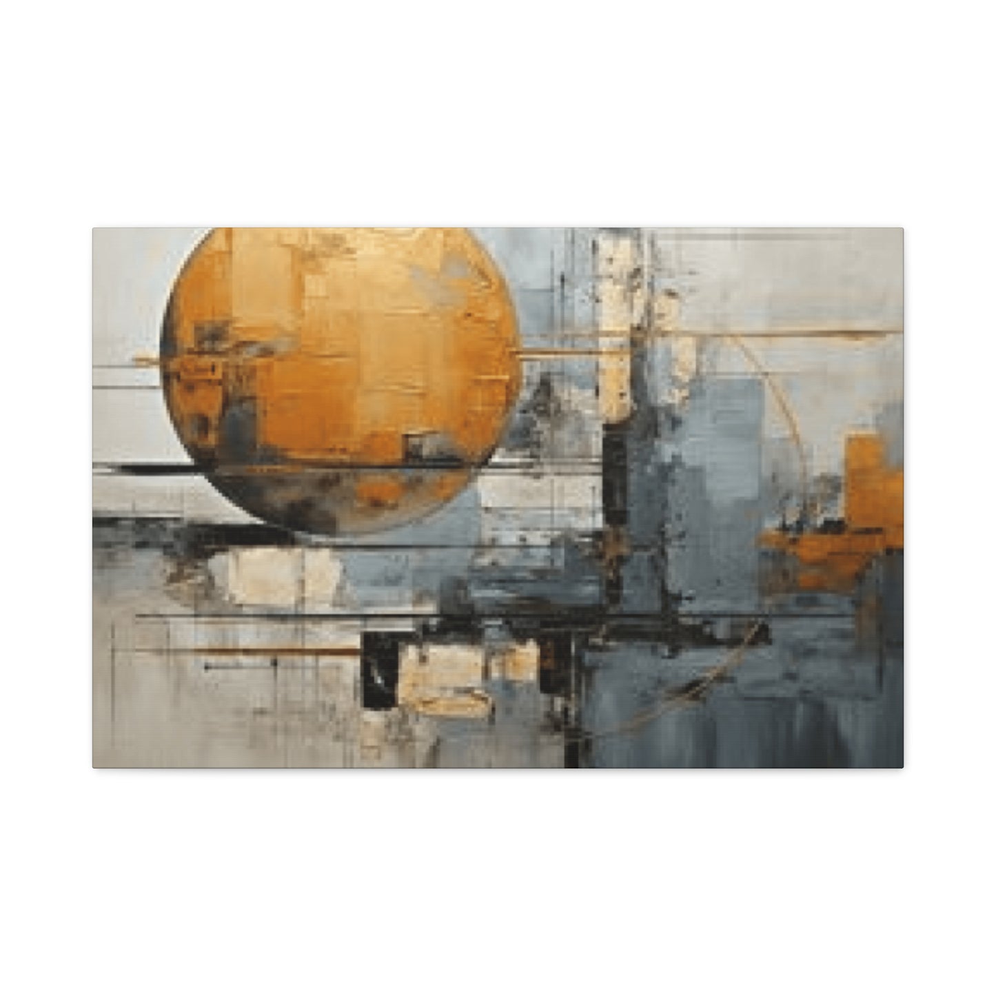 Abstract Moon Painting Wall Art & Canvas Prints