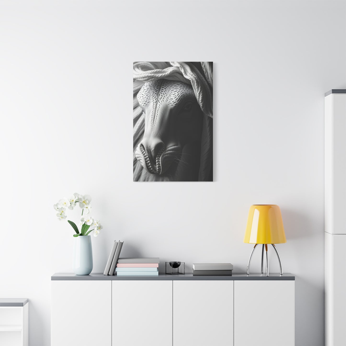 Luxe Noir Blanc Canvas Wall Art & Canvas Print