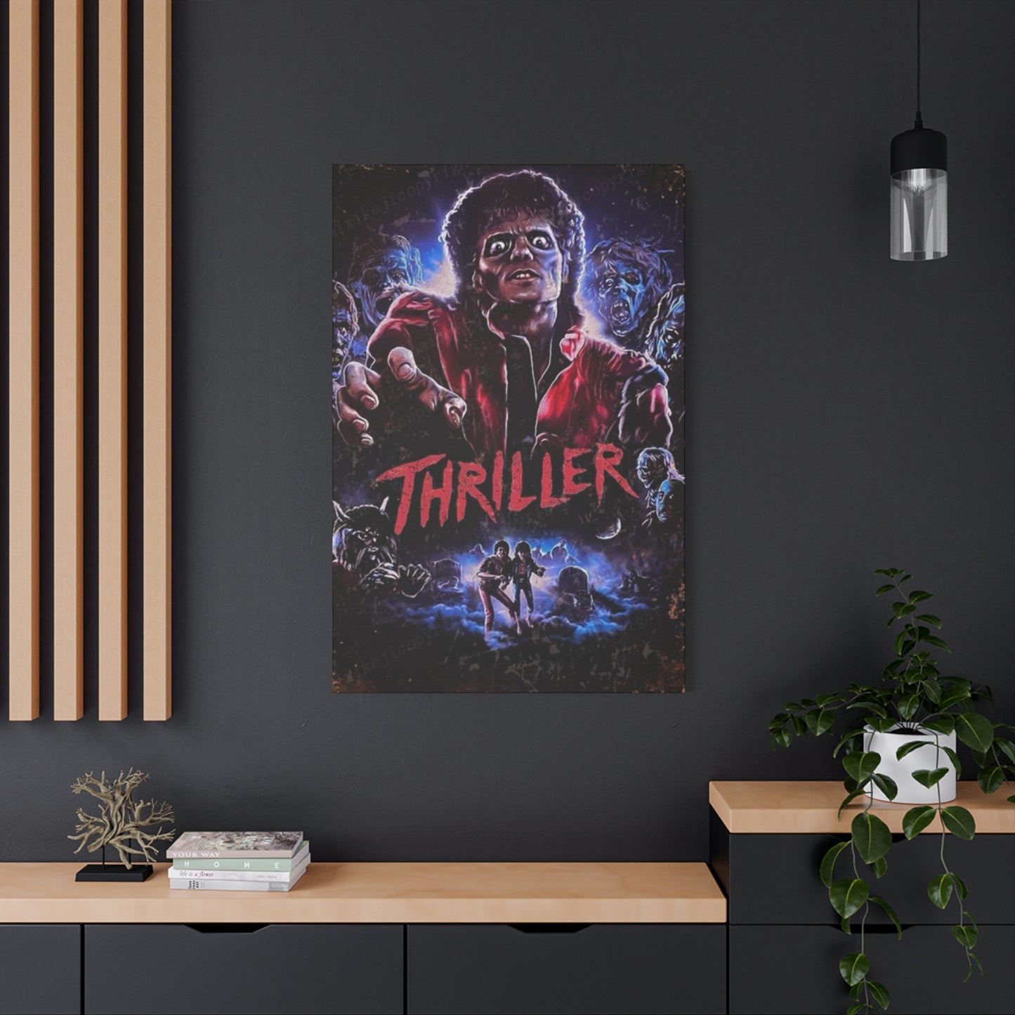 Thriller Horror Movie Poster Wall Art & Canvas Prints