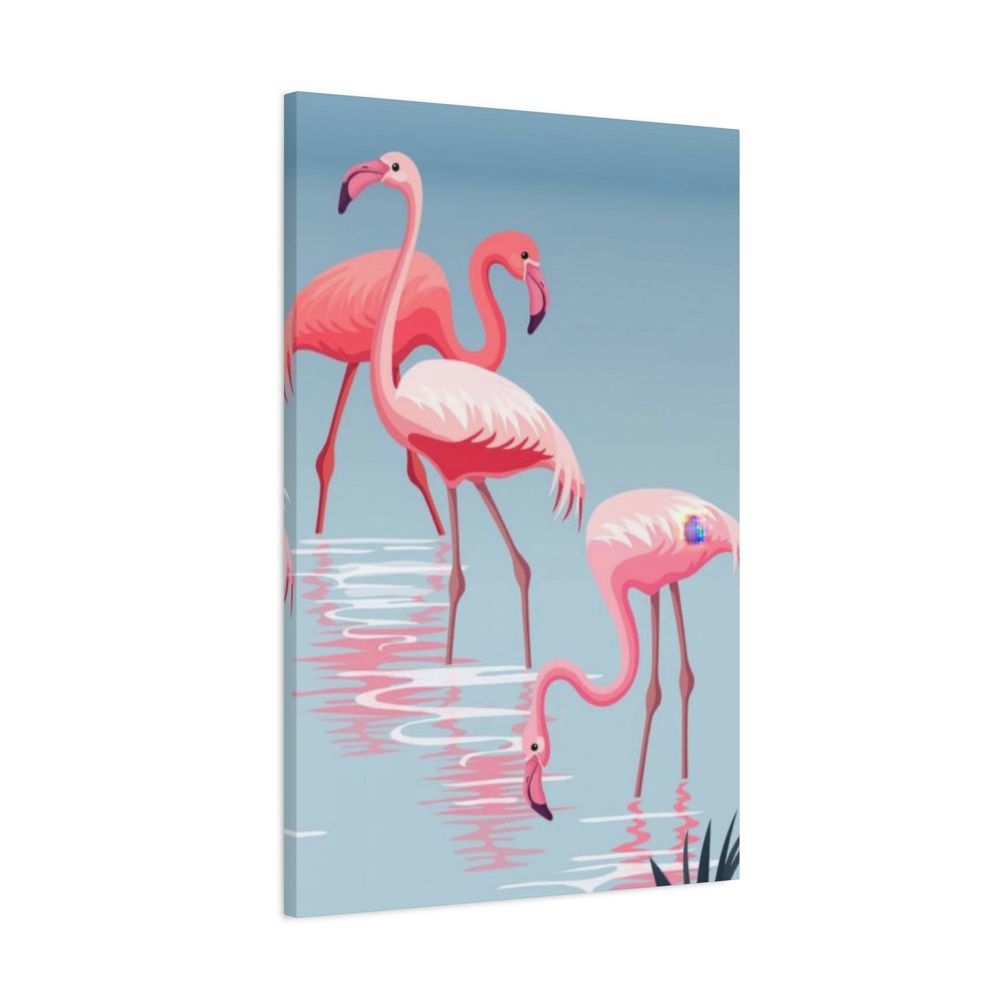 Flamingo Flock In Water 2 Wall Art & Canvas Prints