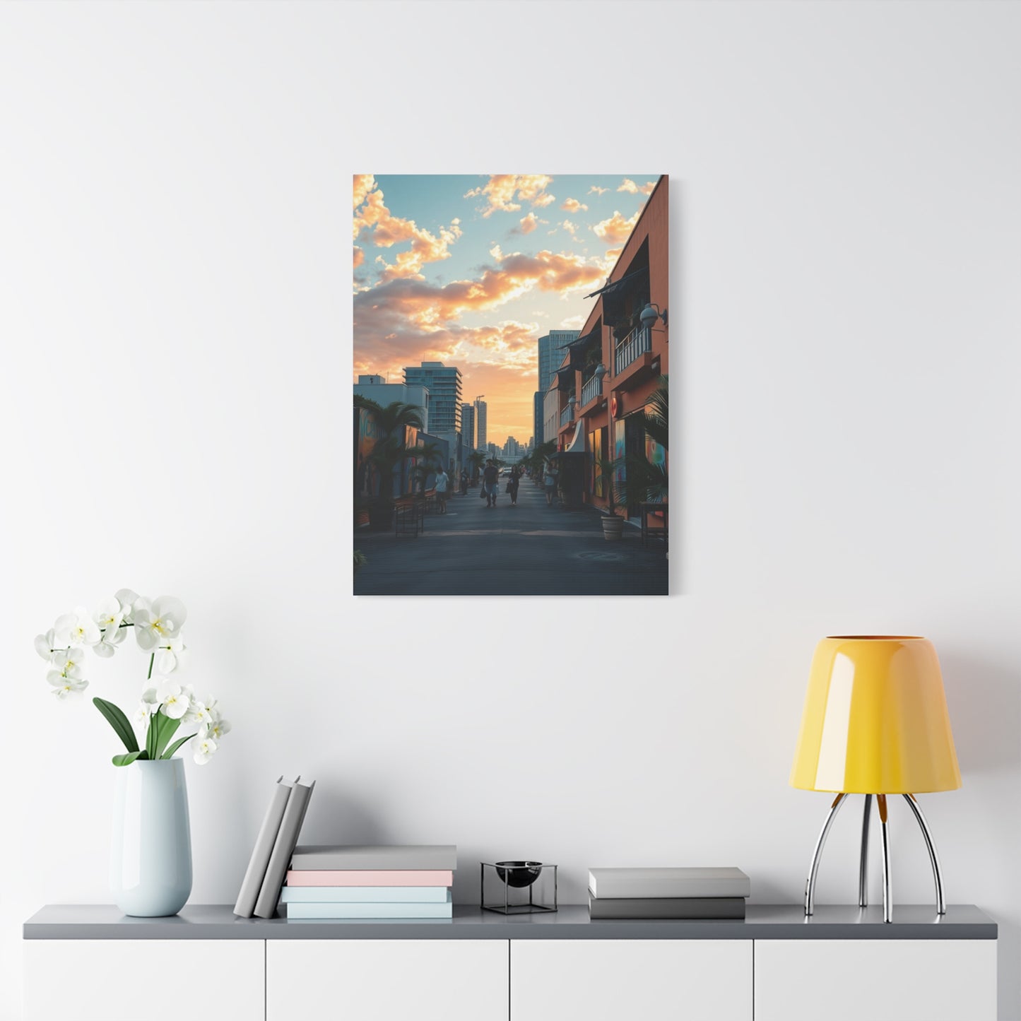 Glamour Miami Sunset Canvas