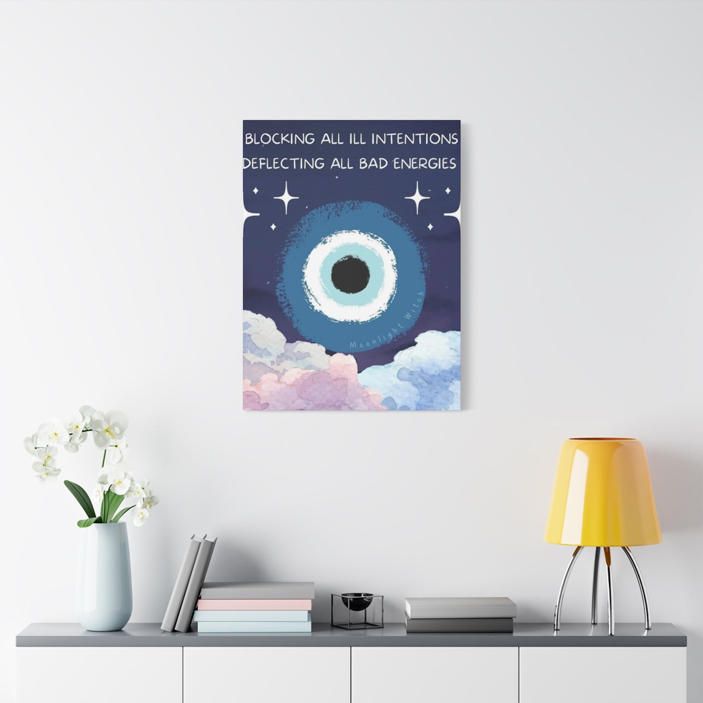 Blocking All Bad Vibes Poster Wall Art & Canvas Prints