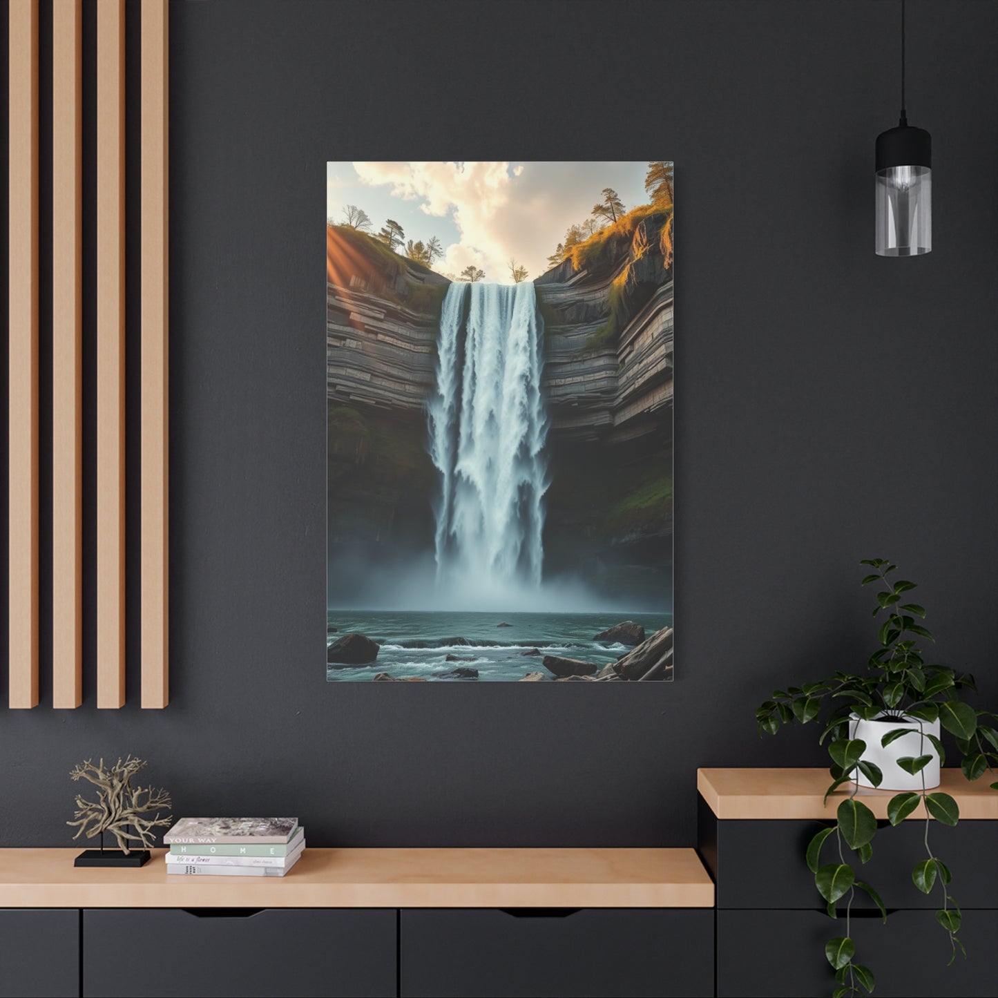 Pristine Cascade Tapestry Wall Art & Canvas Print