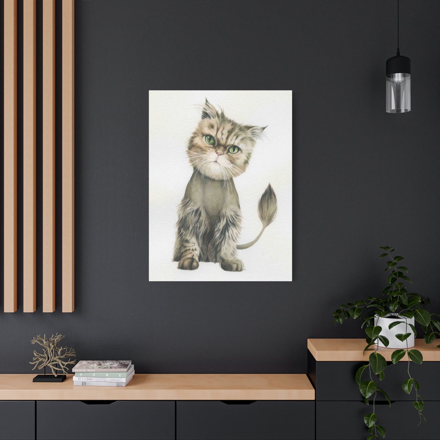 Grace Pop Cat Portrait Wall Art & Canvas Prints