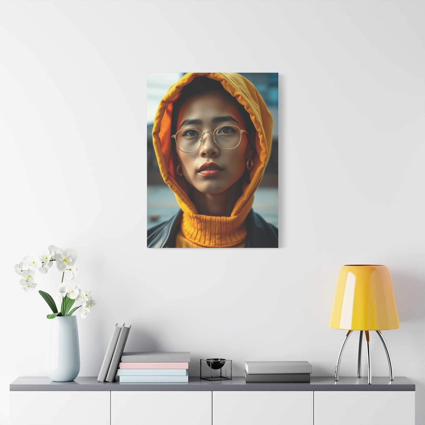 Lustrous Marigold Mural Wall Art & Canvas Print