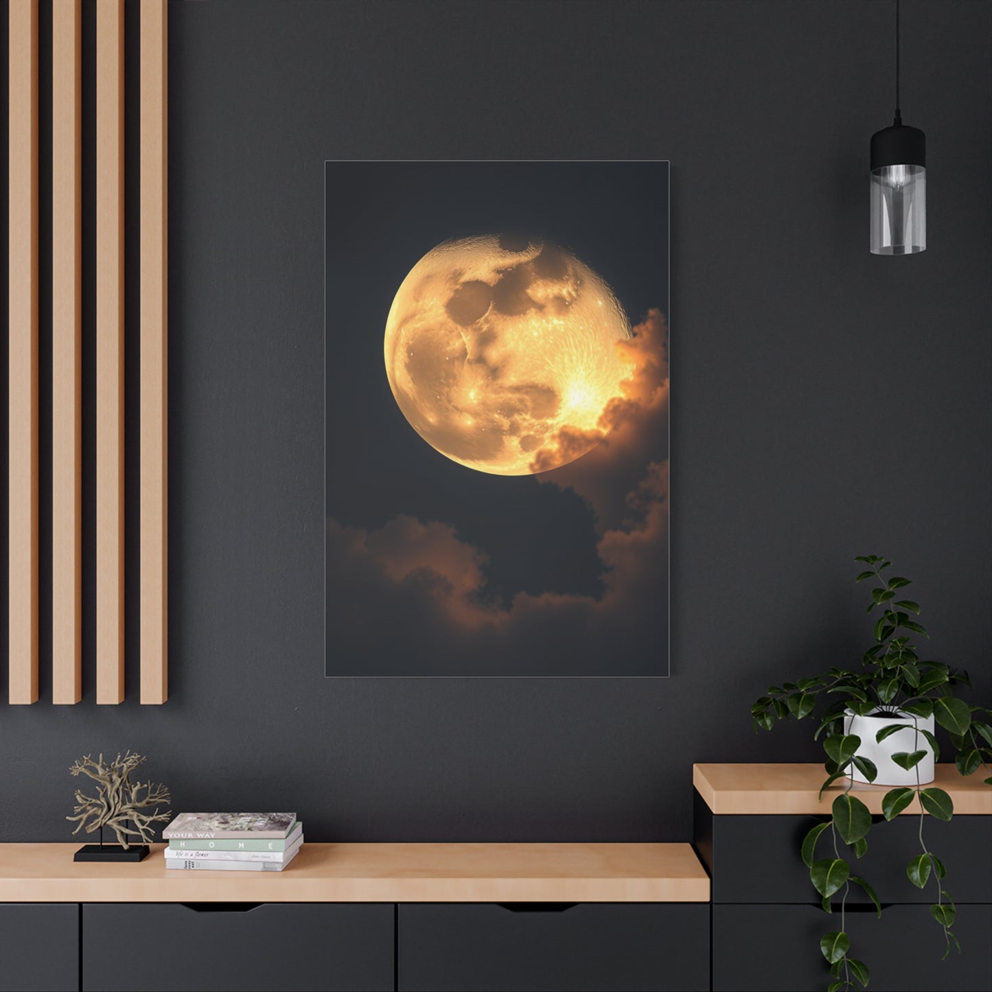 Supreme Crescent Moon Art Beautiful Collection Wall Art & Canvas Print