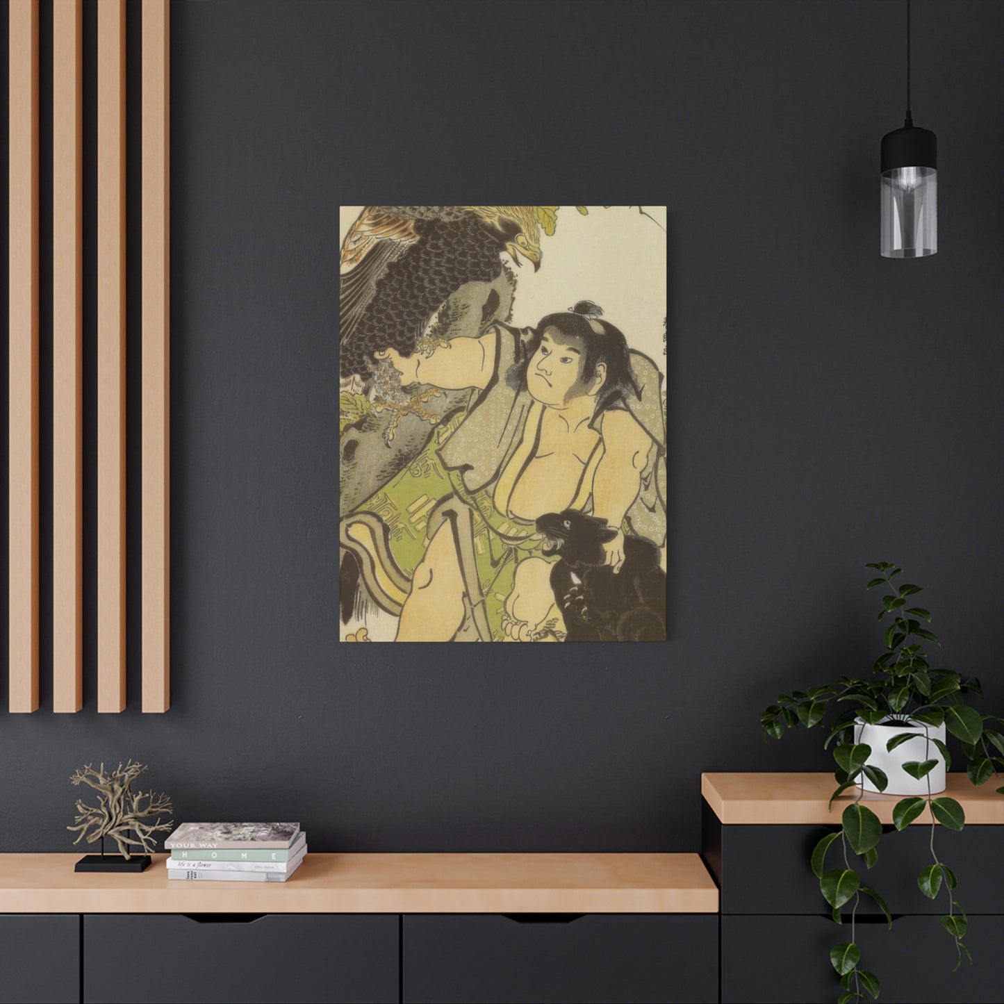 Katsushika Hokusai Kintaro And The Wild Animals Wall Art & Canvas Prints