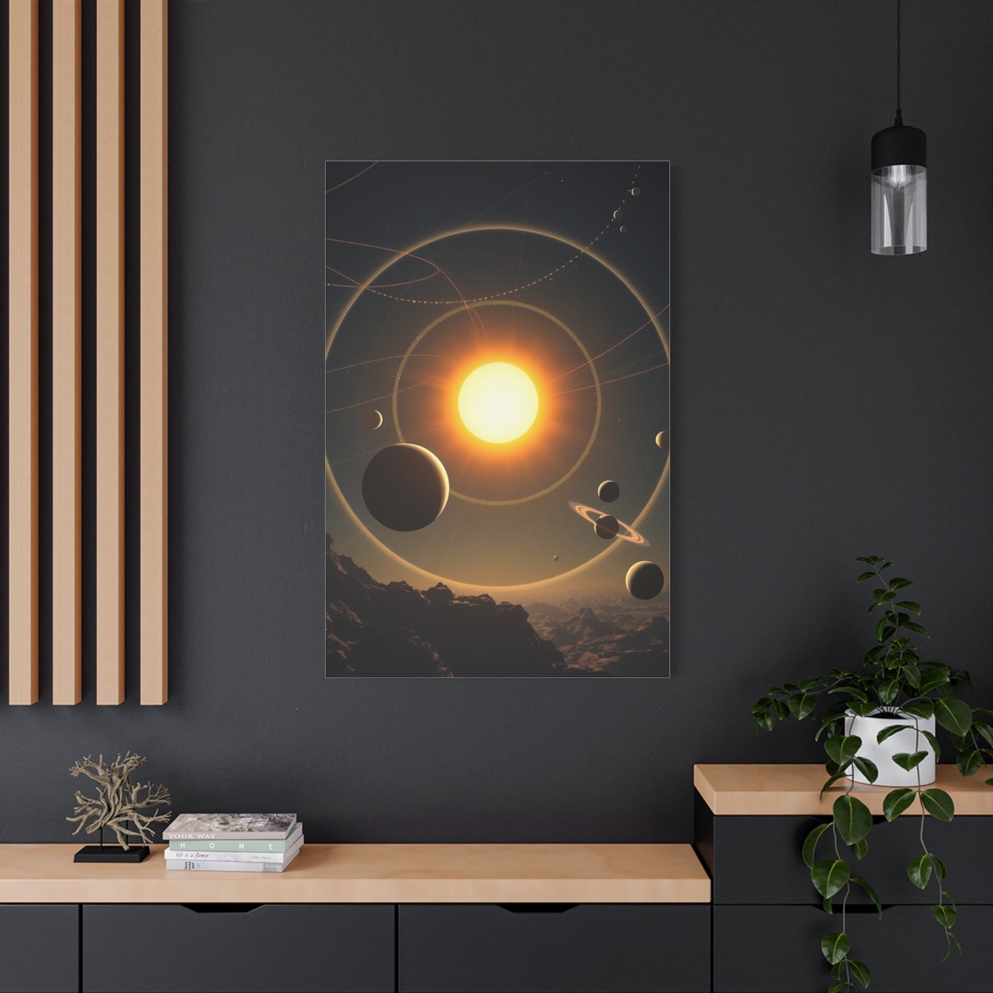 Galactic Elegance Print Wall Art & Canvas Print