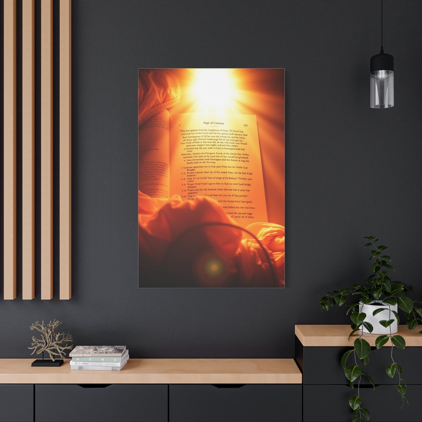 Sanctified Calligraphy Canvas Wall Art & Canvas Print