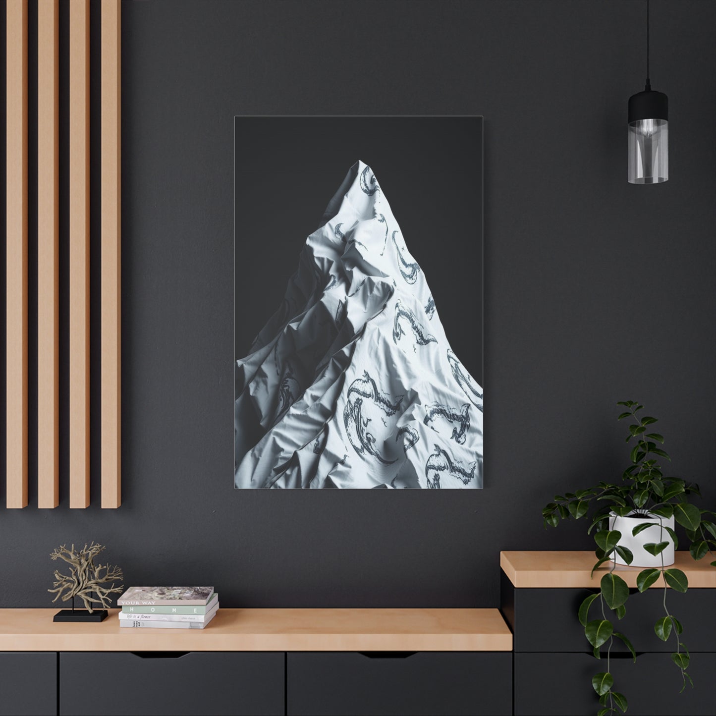 Gray & White Art Canvas Art 7 Wall Art & Canvas Print