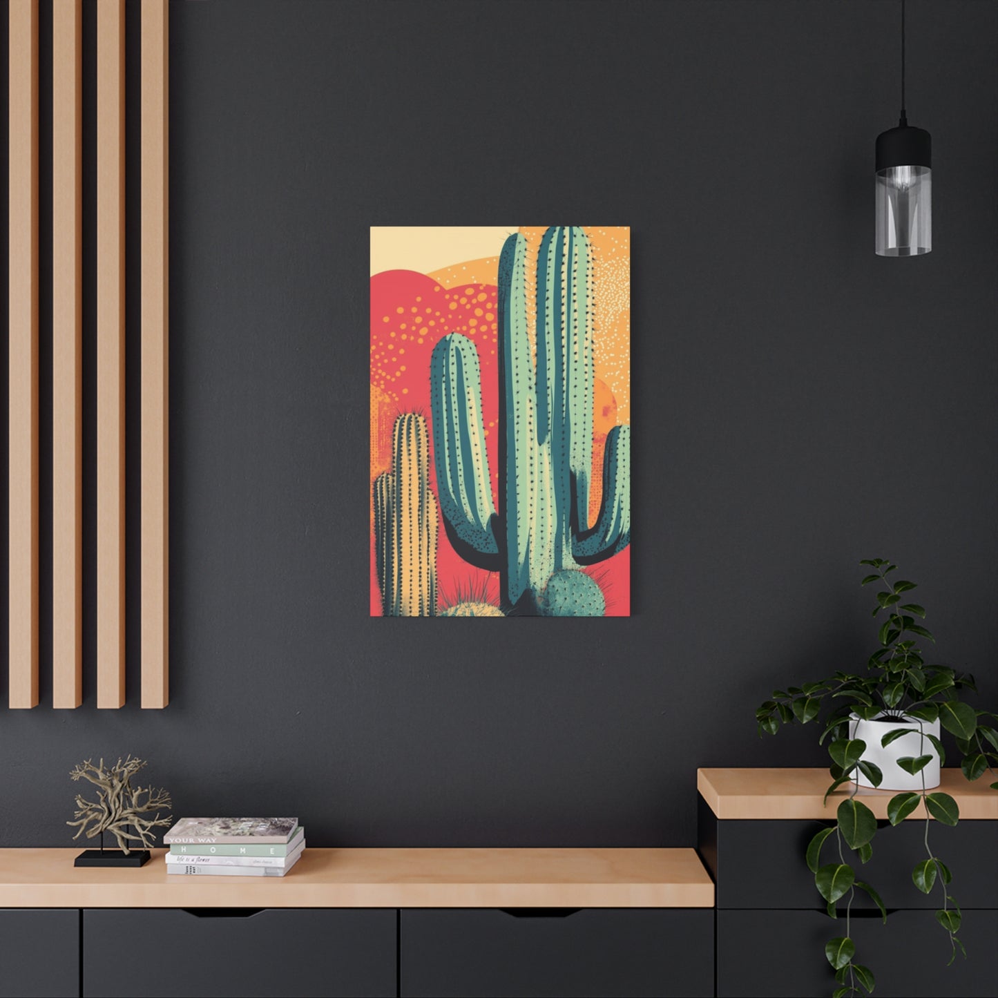 Bright Cactus Painting Wall Art & Canvas Prints