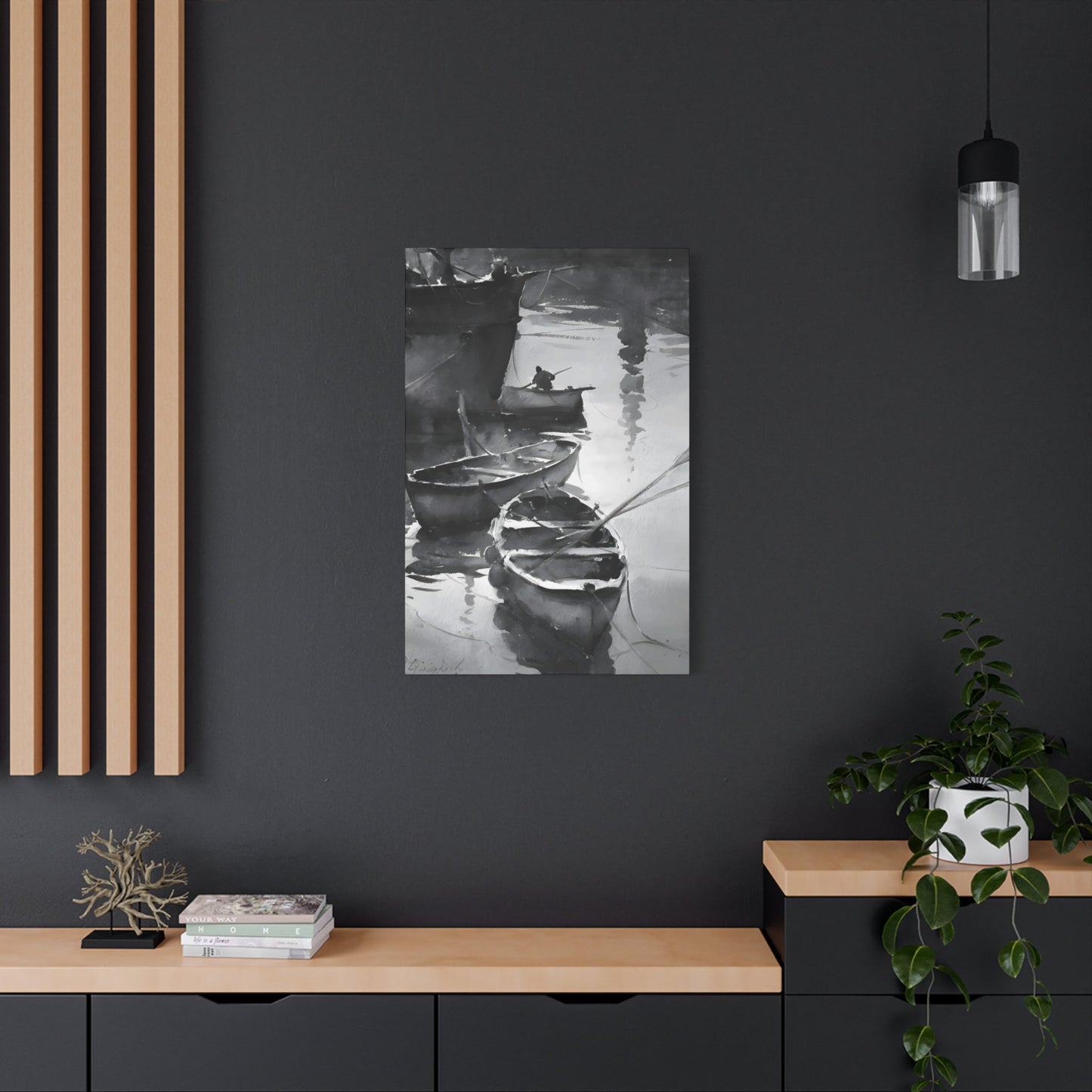 Boat Oil Painting Wall Art & Canvas Prints