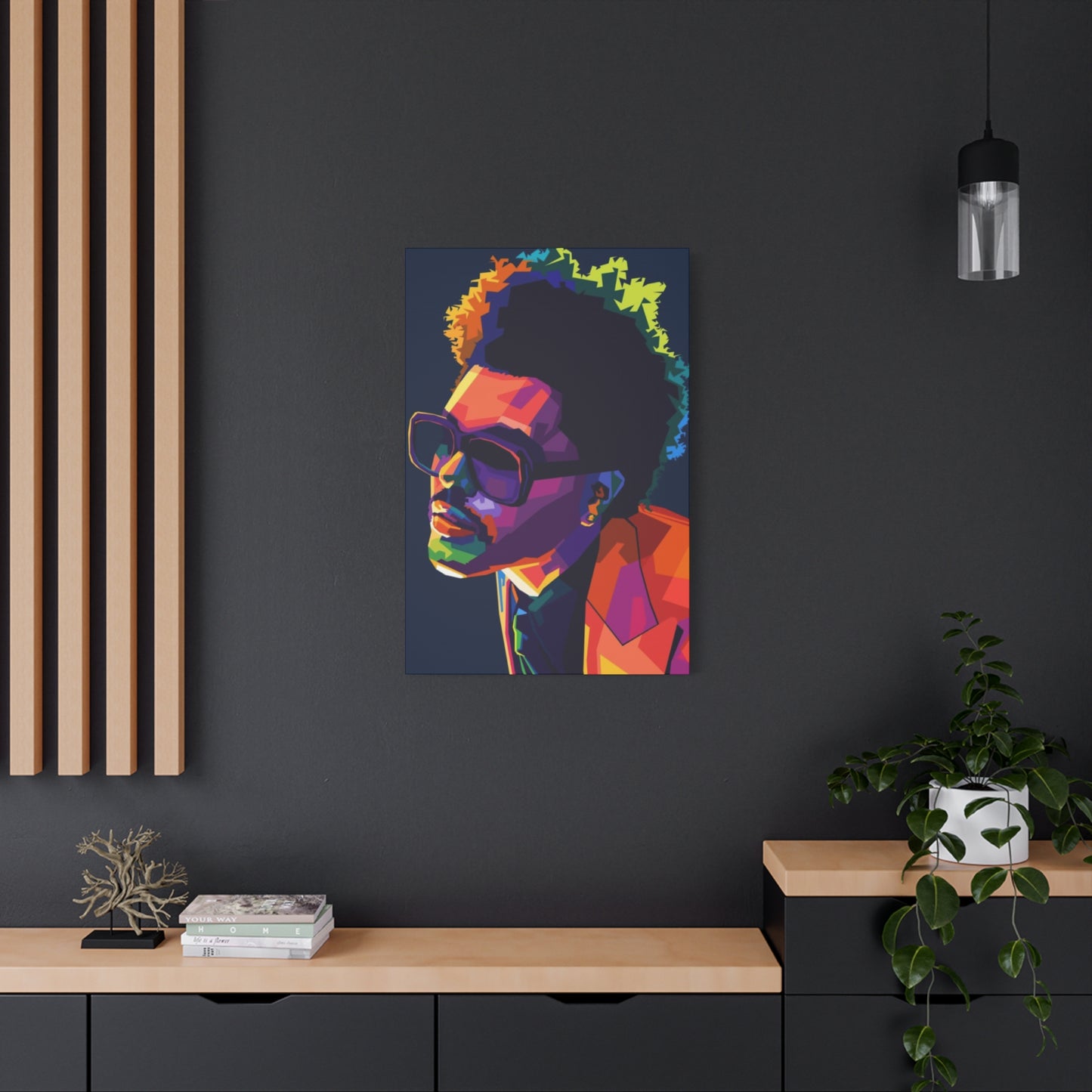 An Abstract Portrait Of The Weeknd Wall Art & Canvas Prints