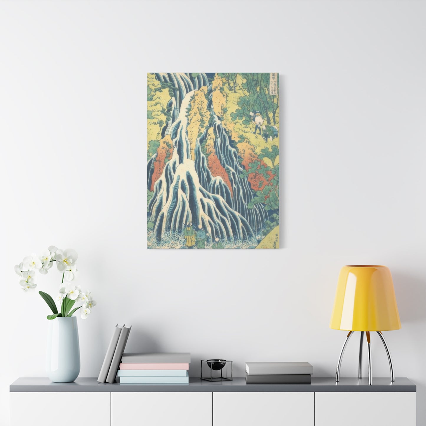 Katsushika Hokusai Kirifuri Waterfall At Mount Kurokami In Shimotsuke Province Wall Art & Canvas Prints