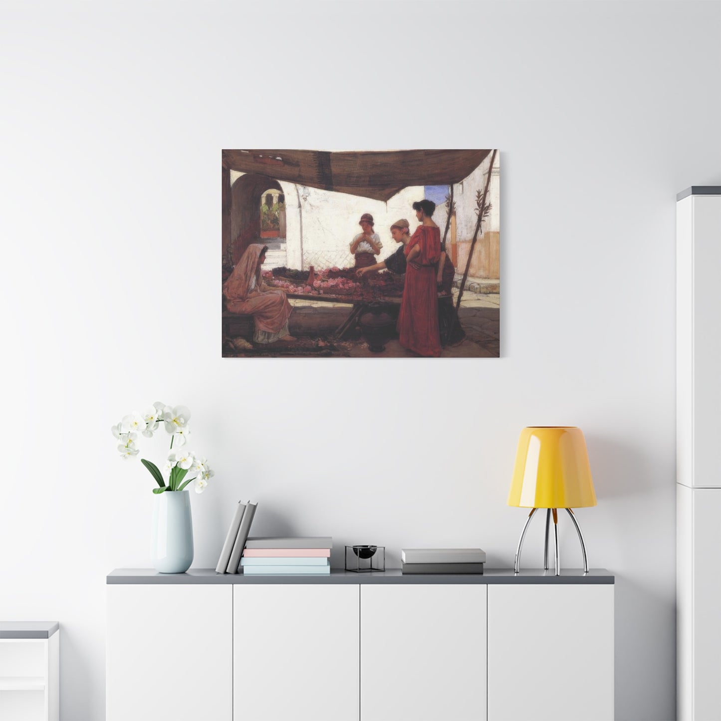 John William A Flower Stall Wall Art & Canvas Prints