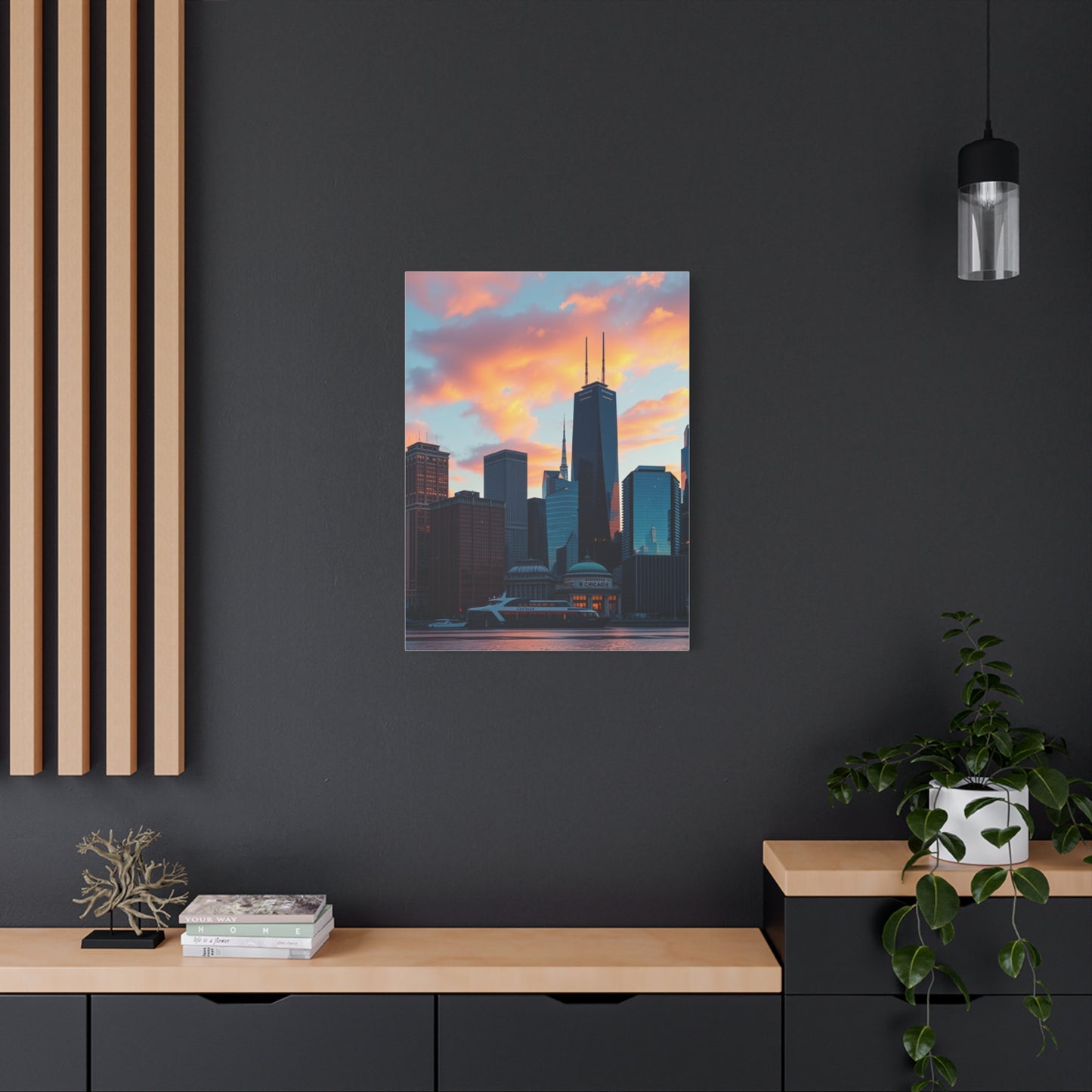 Chicago Skylines Art Canvas Art 3 Wall Art & Canvas Print