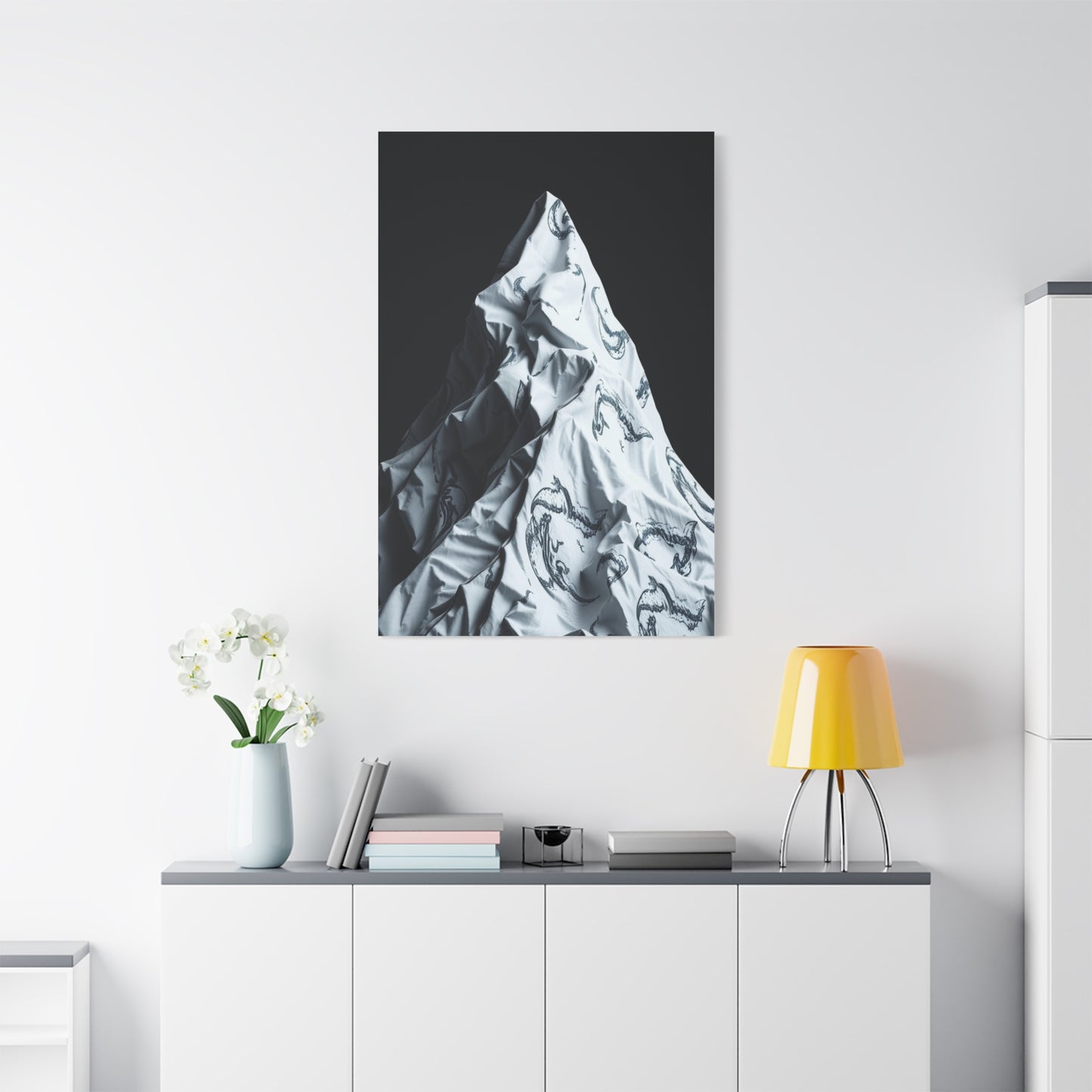 Gray & White Art Canvas Art 7 Wall Art & Canvas Print
