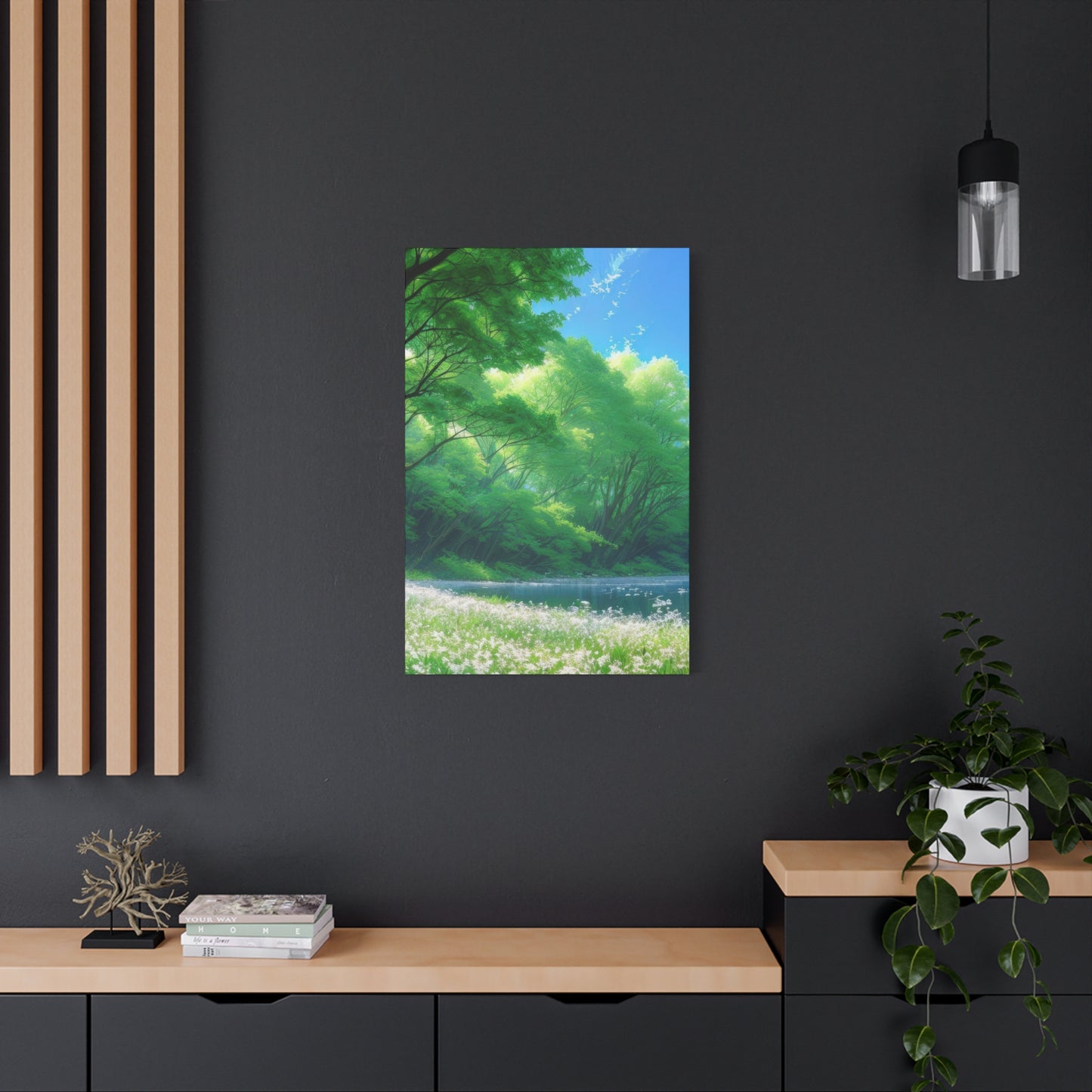 White Flowers Forest Wall Art & Canvas Prints