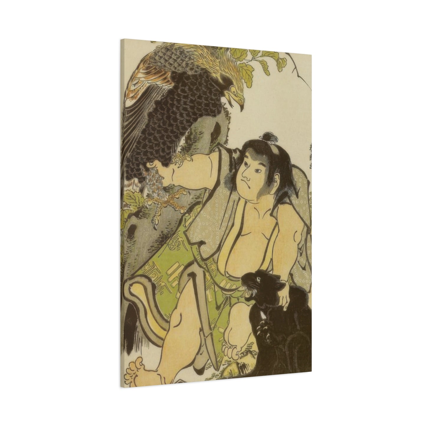 Katsushika Hokusai Kintaro And The Wild Animals Wall Art & Canvas Prints