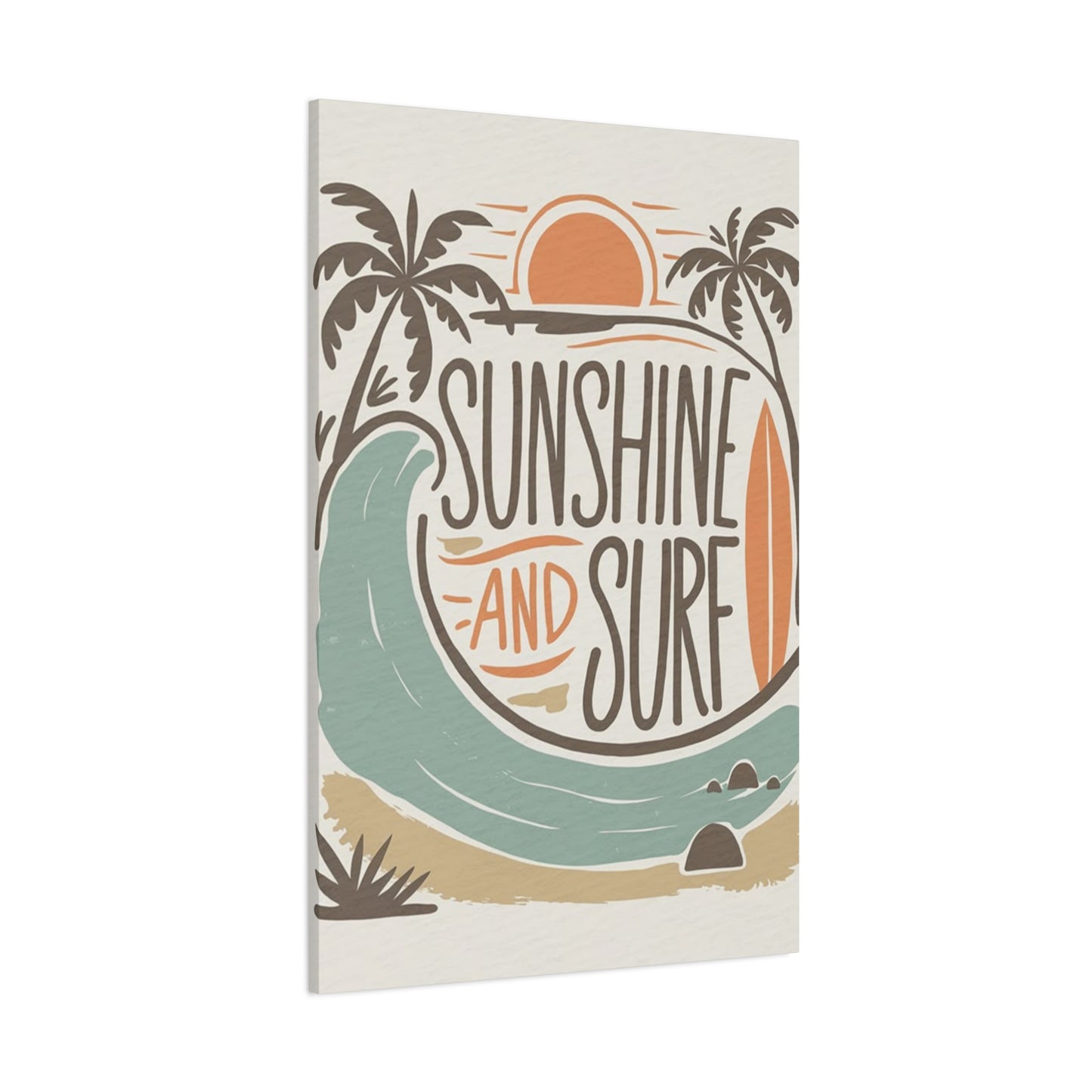 Sunshine And Surf Painting Wall Art & Canvas Prints