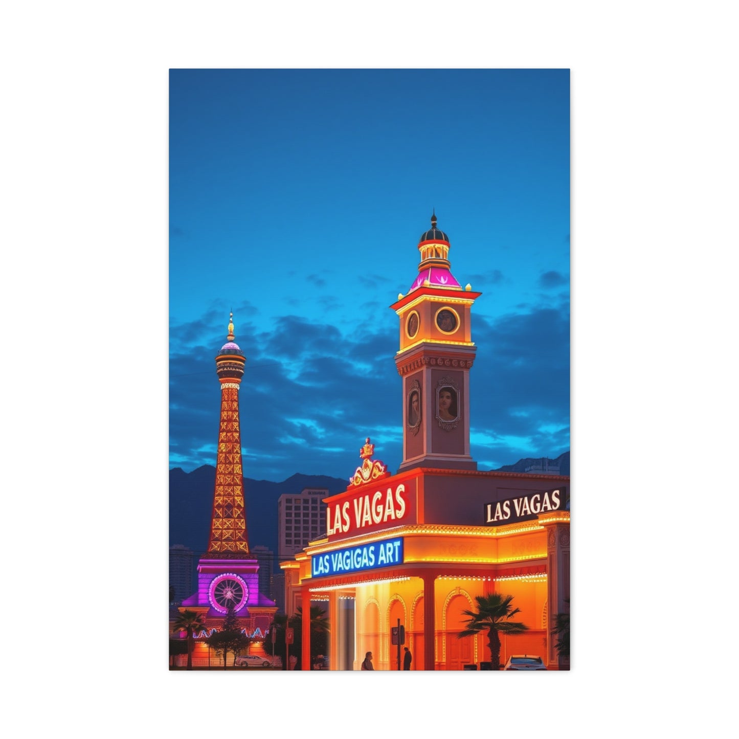 Las Vagas Art Canvas Art 3 Wall Art & Canvas Print