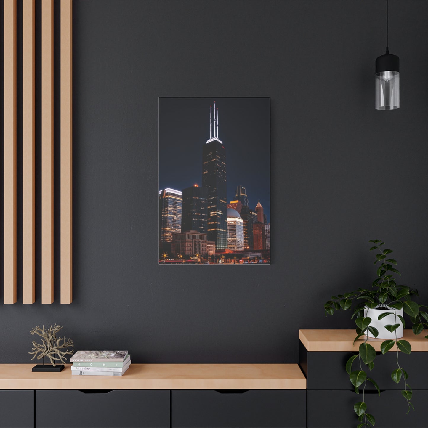 Chicago Skylines Art Canvas Art 1 Wall Art & Canvas Print