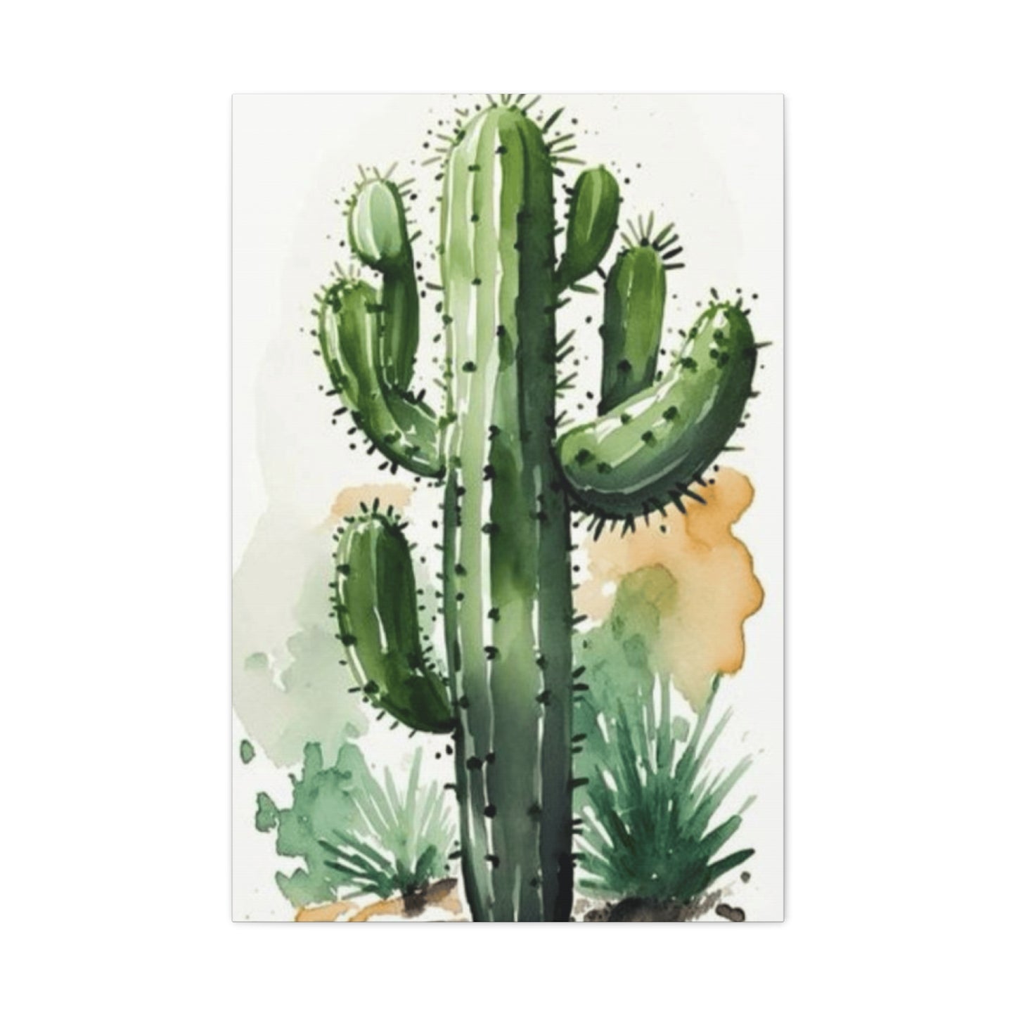 Solo Cactus Painting Wall Art & Canvas Prints