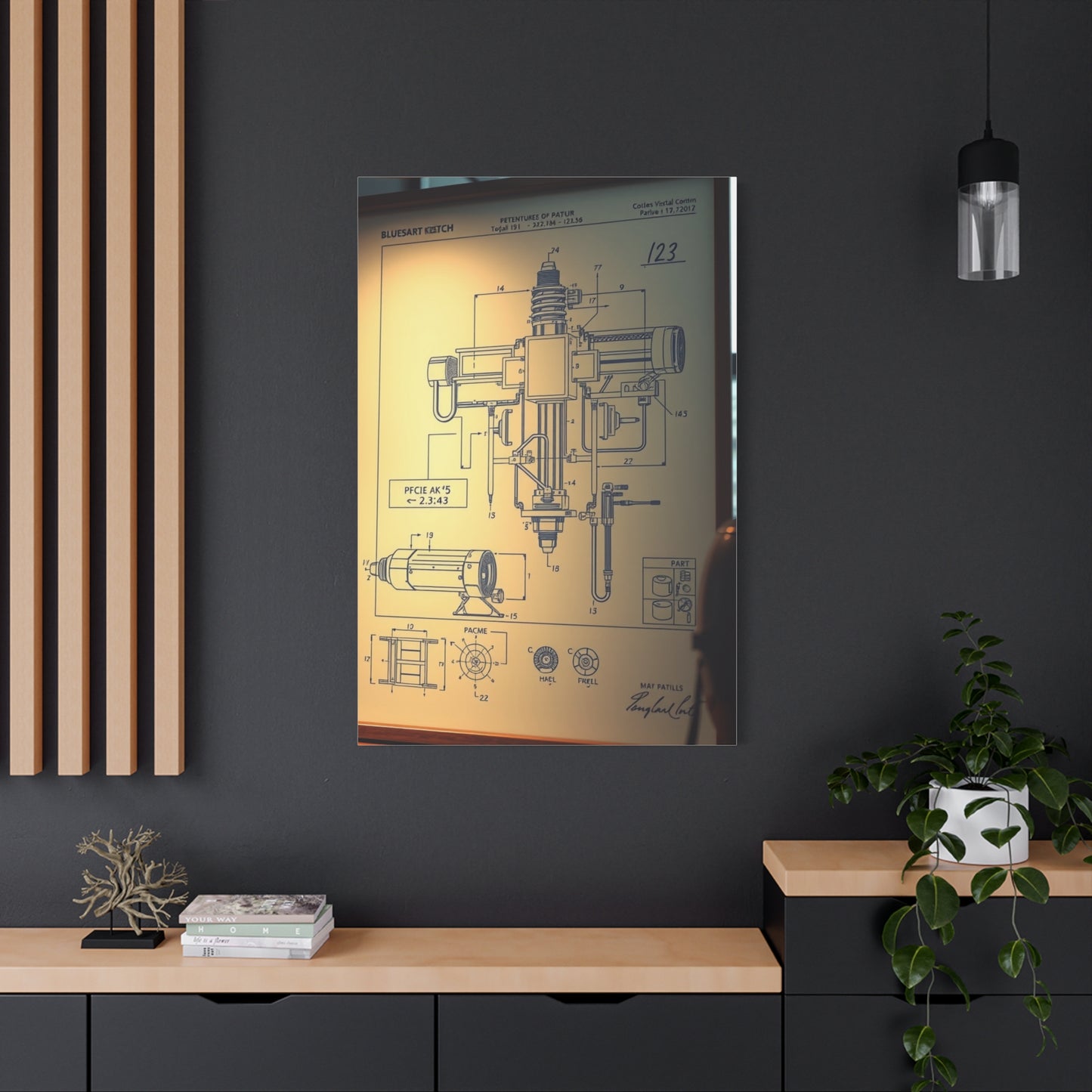 Blueprint & Patent Sketches Art Supreme Canvas Wall Art & Canvas Print