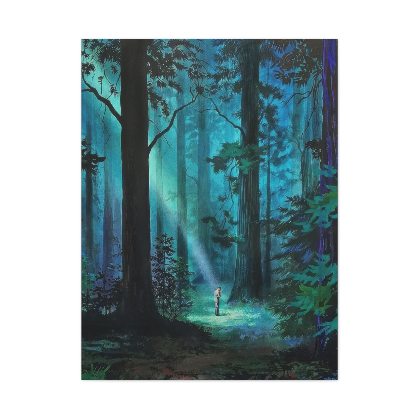 Green Dark Forest Wall Art & Canvas Prints