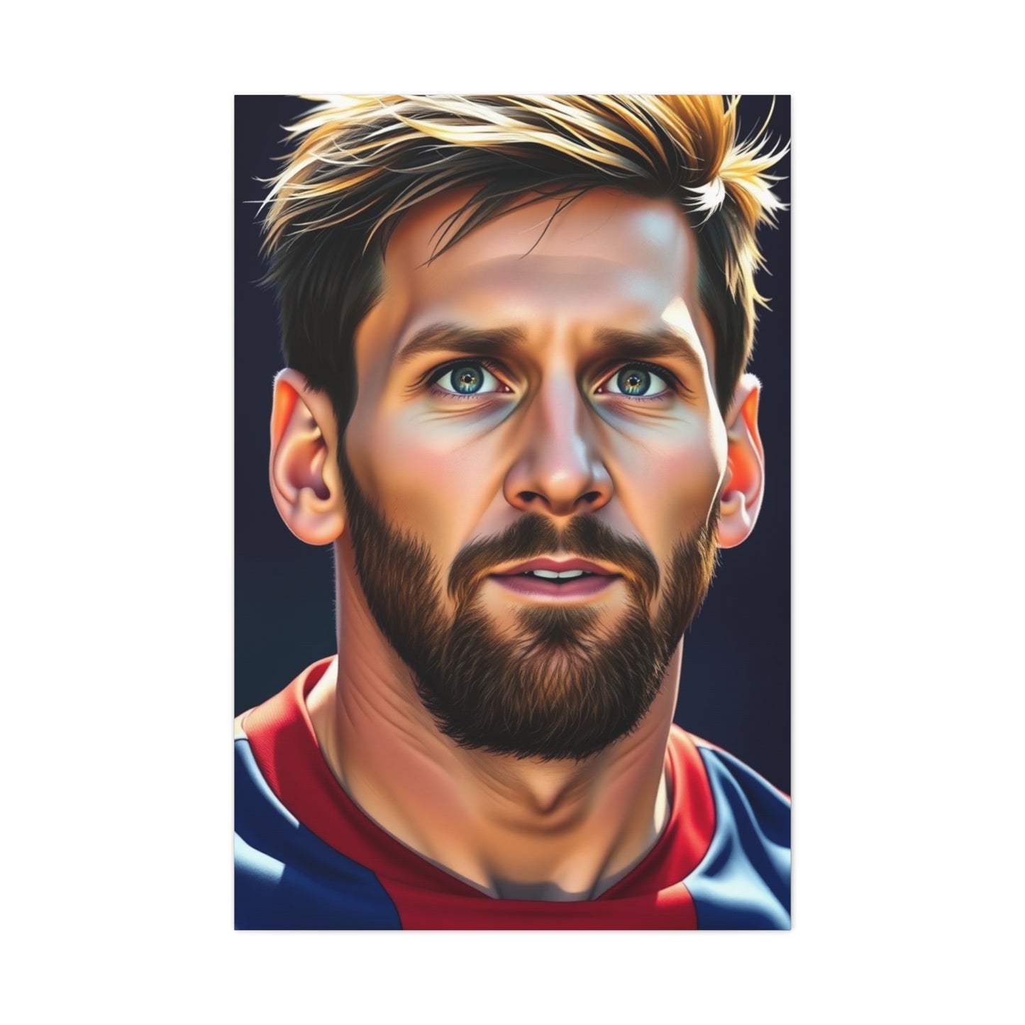 Lionel Messi Illustration Art Premium Canvas 19 Wall Art & Canvas Print