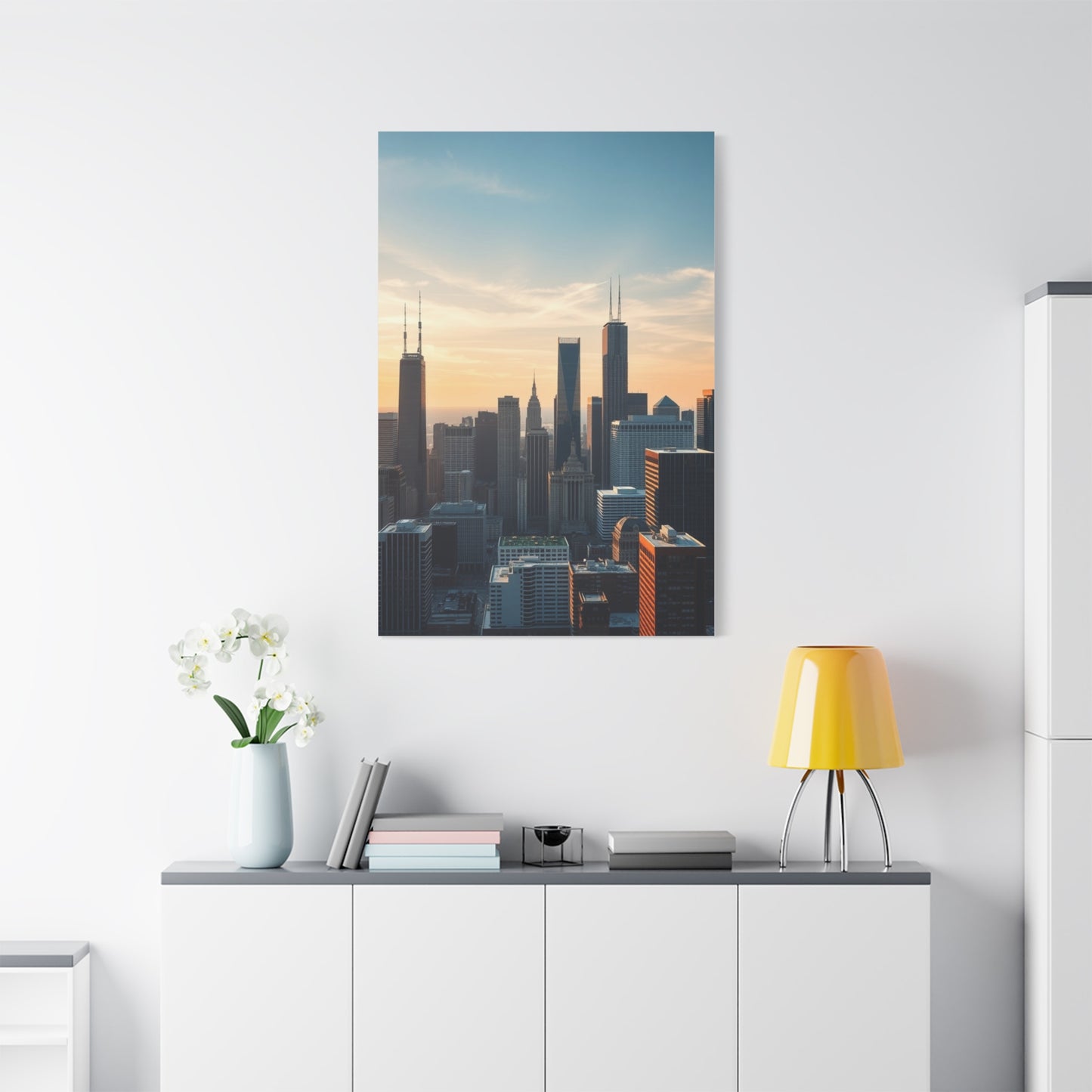 Chicago Skylines Art Canvas Art 2 Wall Art & Canvas Print