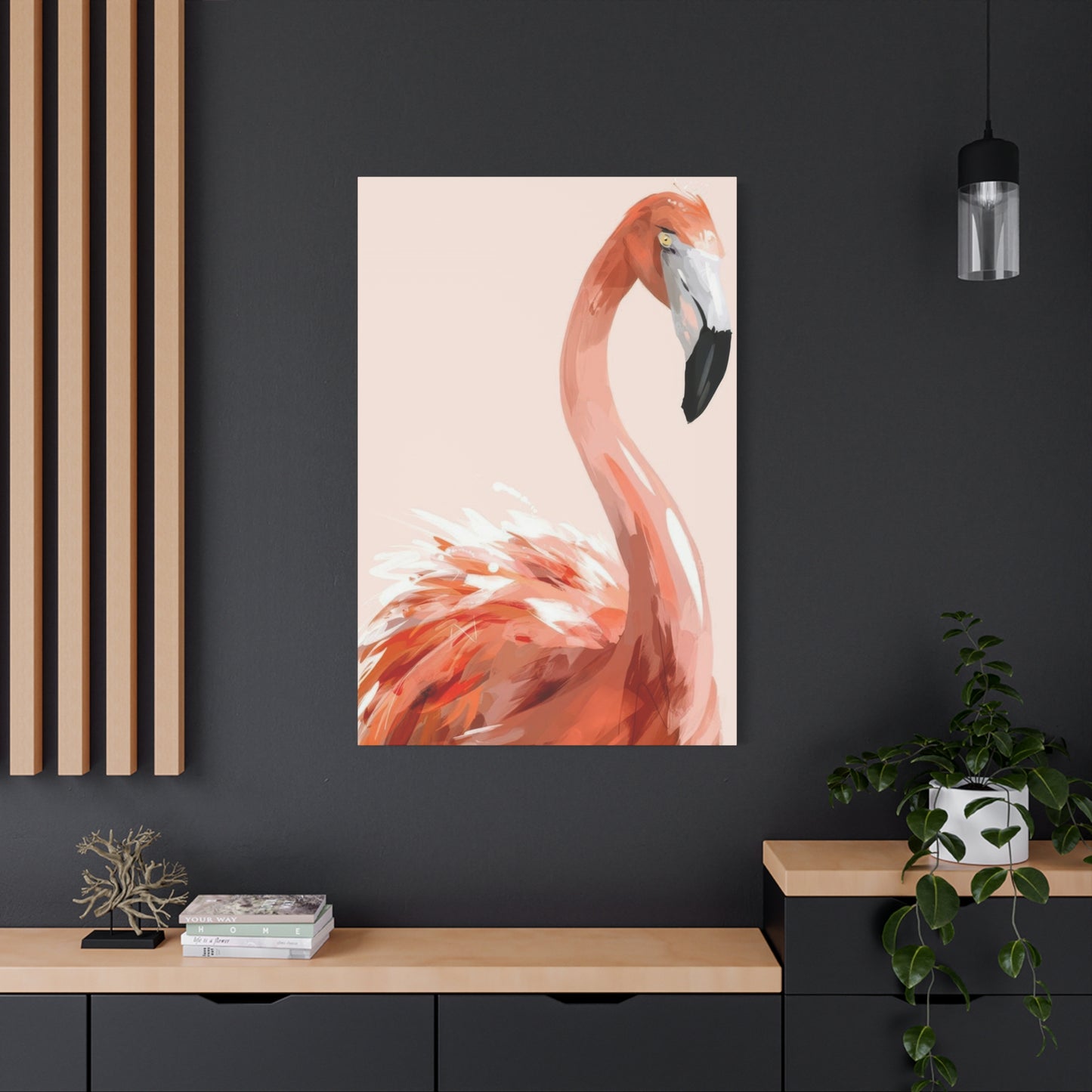 Flamingo Light Portrait Wall Art & Canvas Prints