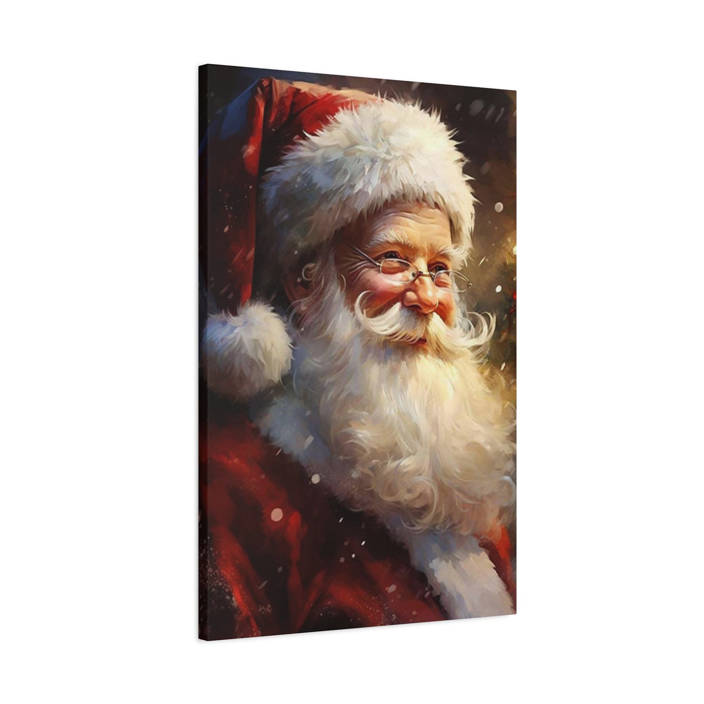 Happy Santa Claus Painting Wall Art & Canvas Prints
